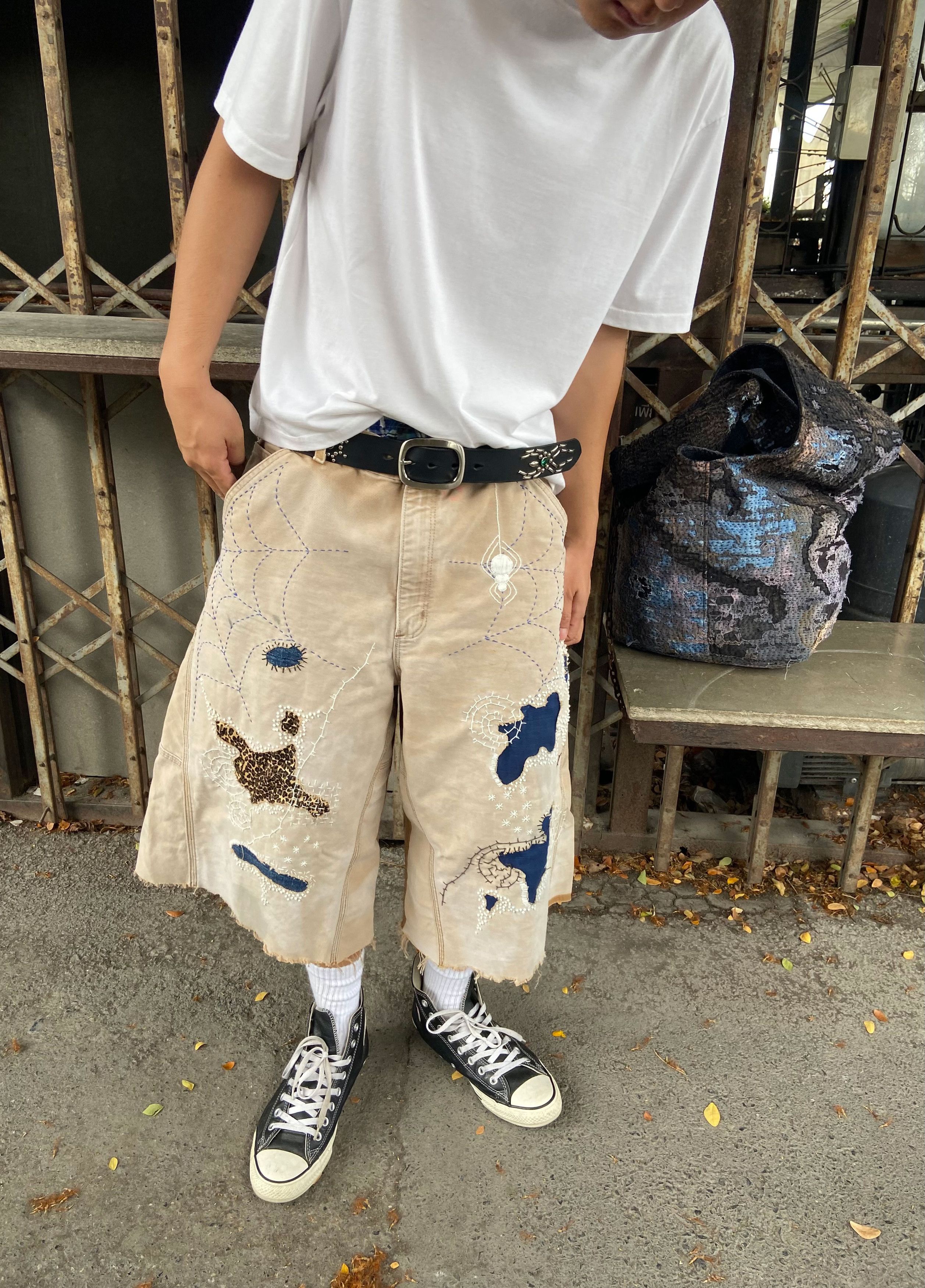 Japanese Brand Boro Patchwork Carhartt Carpenter Size US 36 / EU 52 - 1 Thumbnail