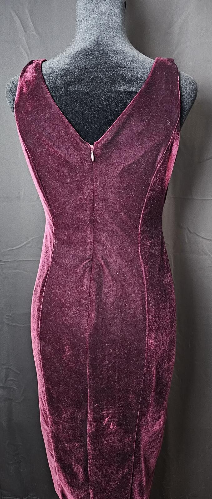 Other Donna Morgan Dress Burgandy Womens Size 6 Velvet Cocktail Size M / US 6-8 / IT 42-44 - 6 Thumbnail