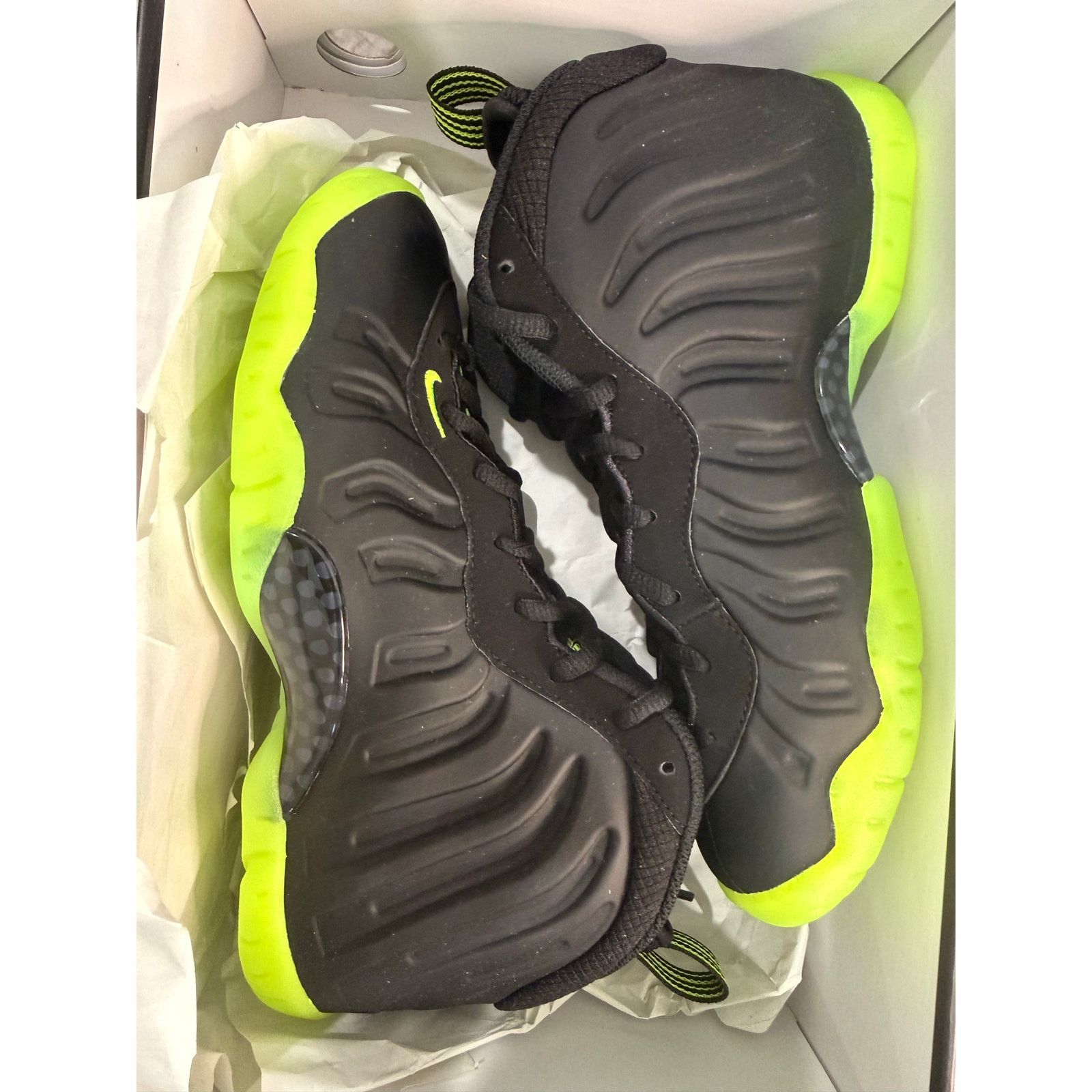 Nike Nike Little Posite One Black Volt Size 5y HF0977-001 Size US 5 / EU 37 - 10 Thumbnail