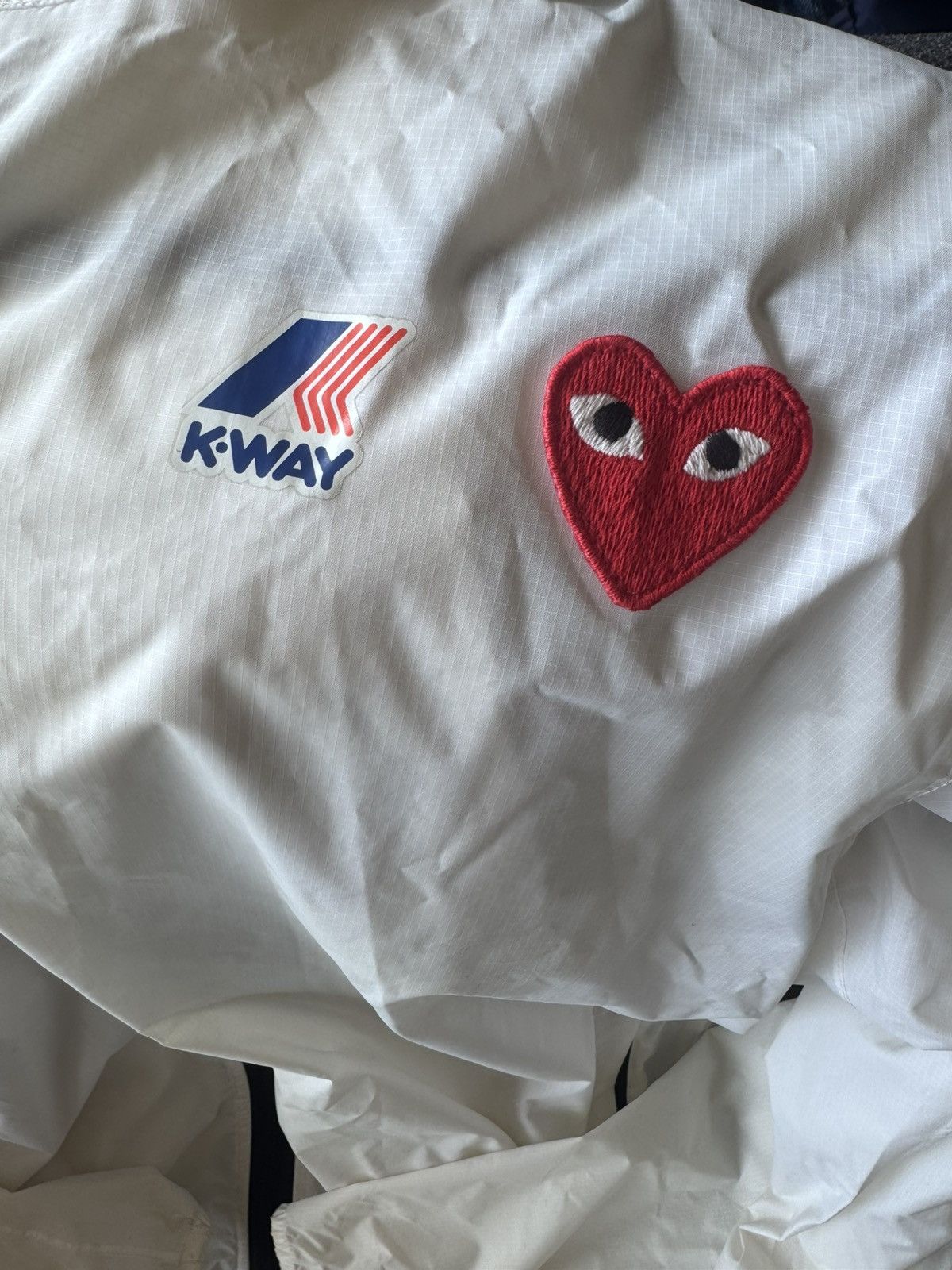 Comme des Garcons PLAY × K-Way CDG White K-Way Edition Jacket Size US M / EU 48-50 / 2 - 5 Thumbnail