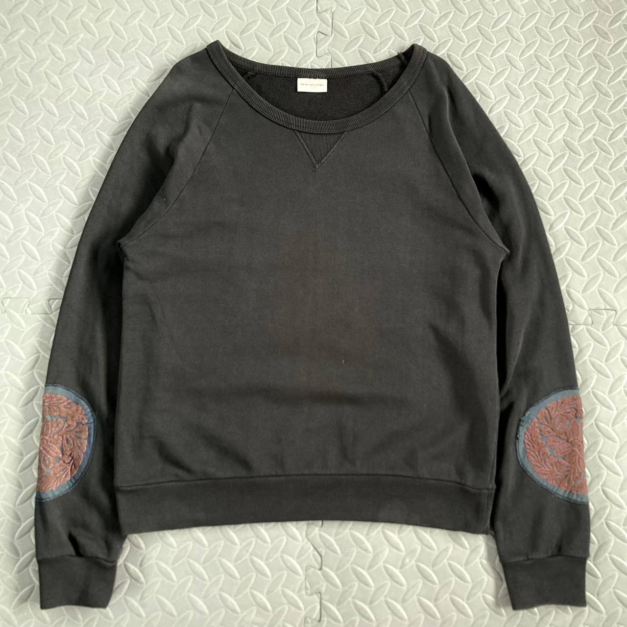 Dries Van Noten Bateau Neck Elbow Patched Sweatshirt Size S / US 4 / IT 40 - 2 Thumbnail