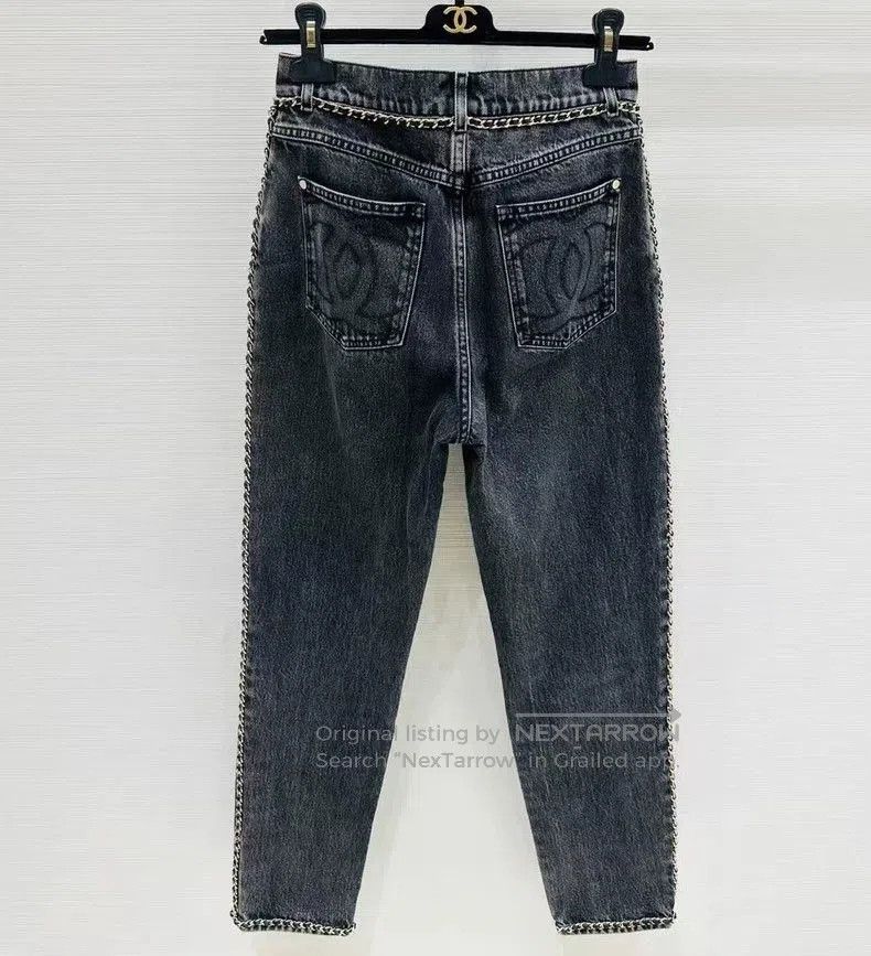 Chanel Chanel 23N CocoNeige Chain Denim Jeans . Size US 30 / EU 46 - 2 Thumbnail