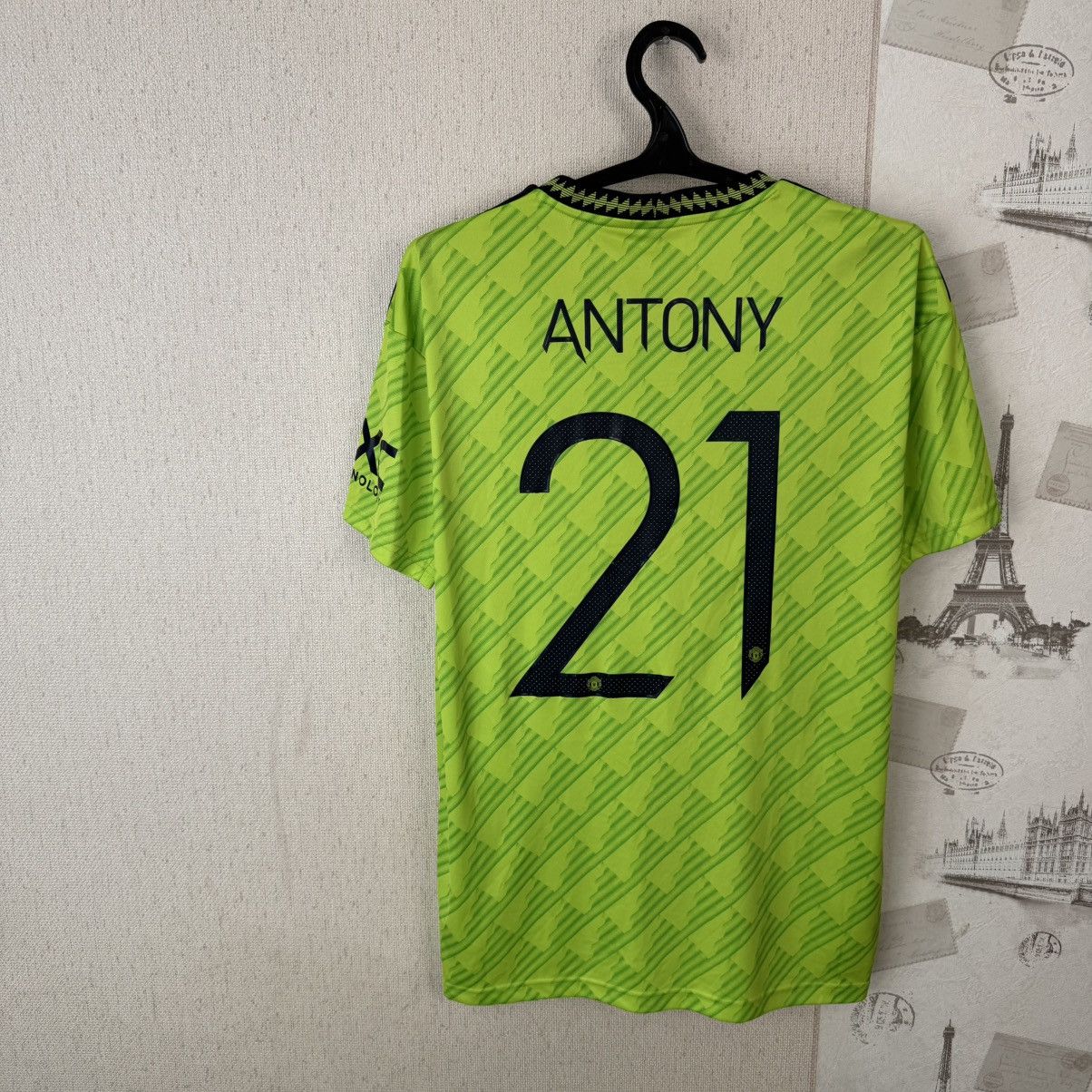 Adidas Adidas 2022-2023 Manchester United Third L- #21 Antony. Size US L / EU 52-54 / 3 - 14 Thumbnail