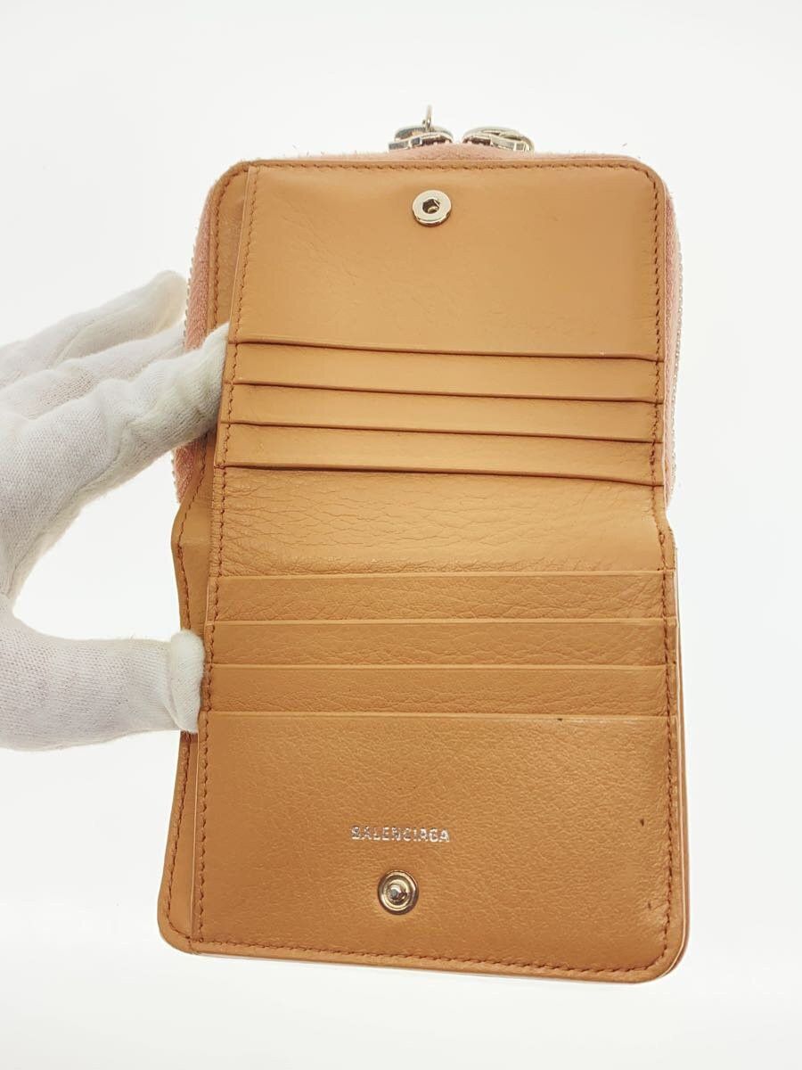 Balenciaga Balenciaga Paper Za Billfold Leather Bi-Fold Wallet Beige Size ONE SIZE - 4 Thumbnail