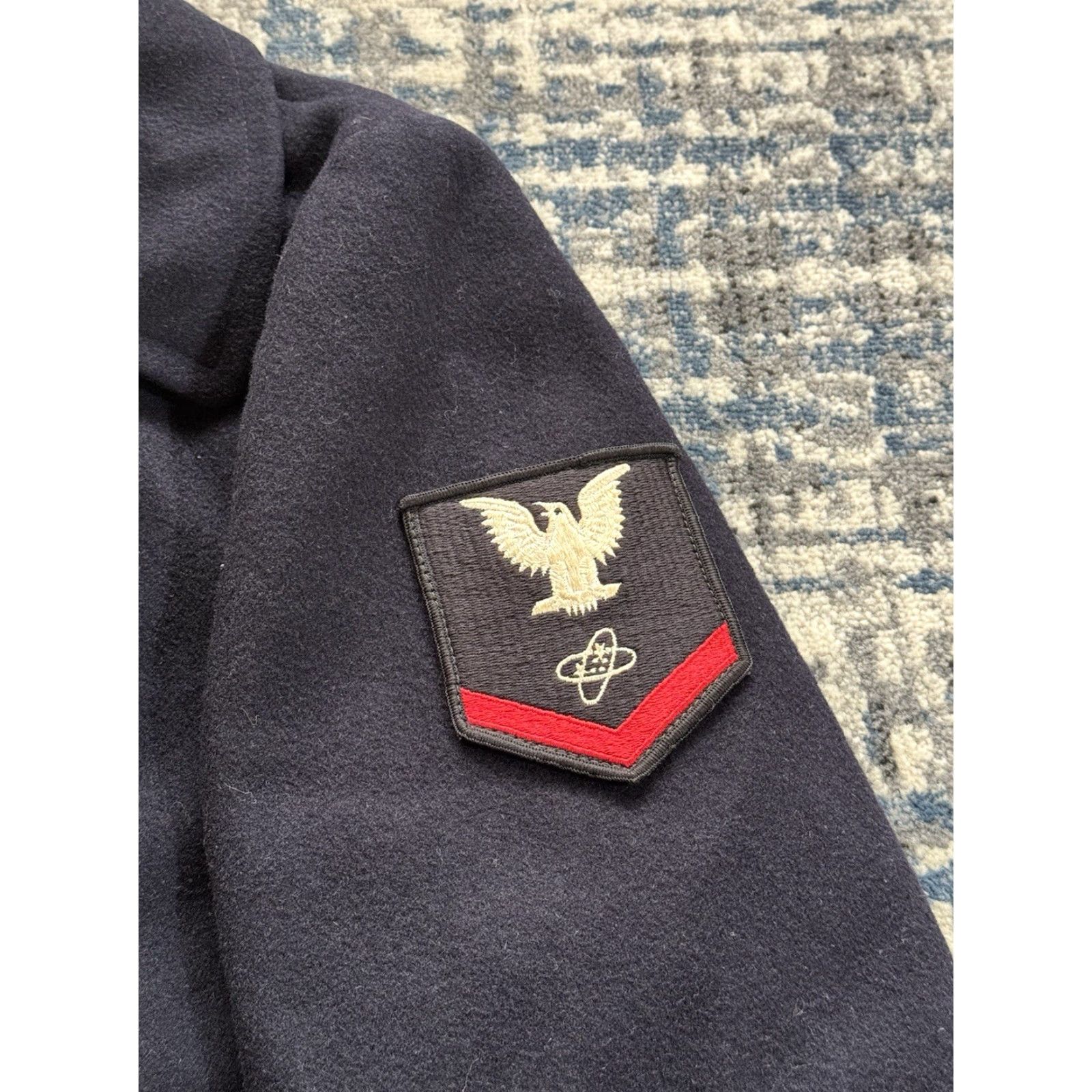 Doublet VINTAGE 1973 Pembroke US Navy Peacoat Coat Men 38R Blue Melton Wool Double Breasted US Navy Theme Military Chest Pockets Lined - Mens Size US XXS / EU 40 - 4 Thumbnail
