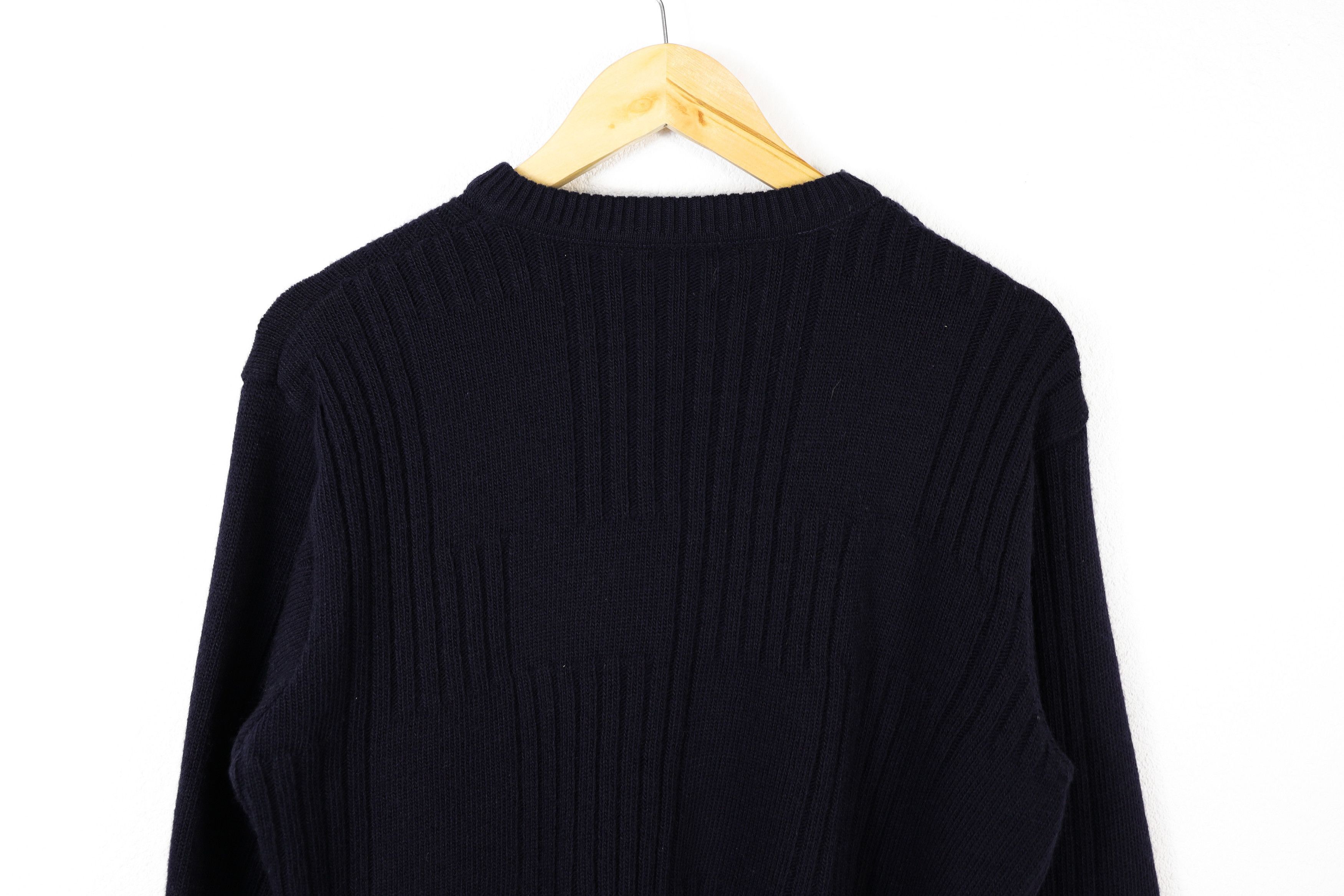 Lacoste × Vintage Vintage Lacoste Croc Logo Applique Ribbed Wool Sweater Size M / US 6-8 / IT 42-44 - 7 Thumbnail