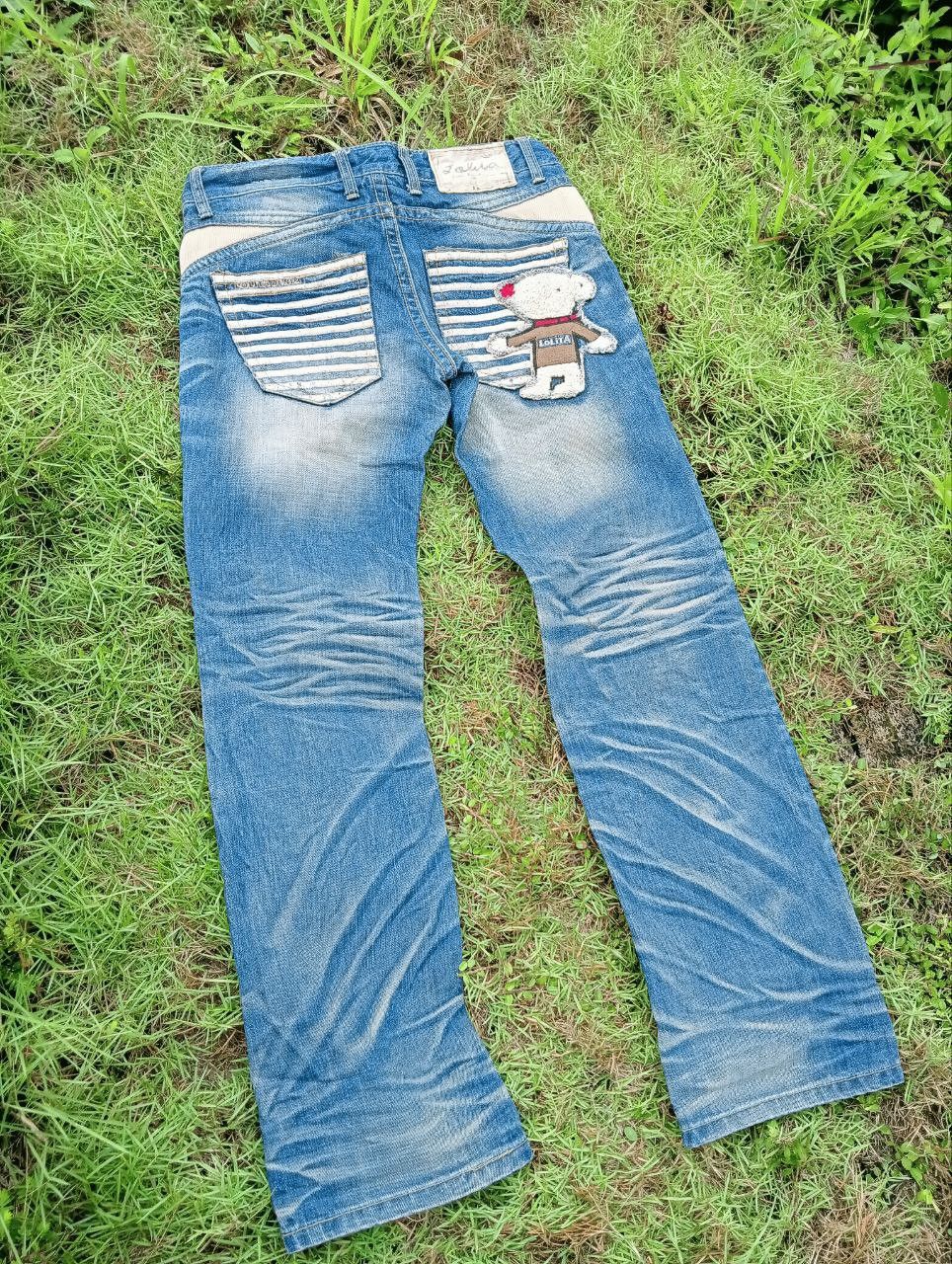 Japanese Brand VINTAGE LOLITA JEANS DISTRESSED DENIM JEANS Size US 33 - 3 Thumbnail