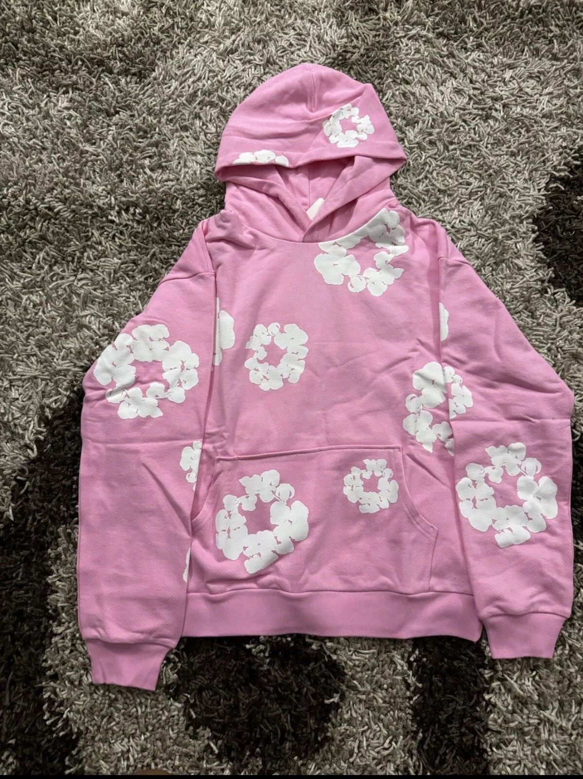 Denim Tears The Cotton Wreath Zip Sweatshirt Pink Camo Men's - FW24 - US