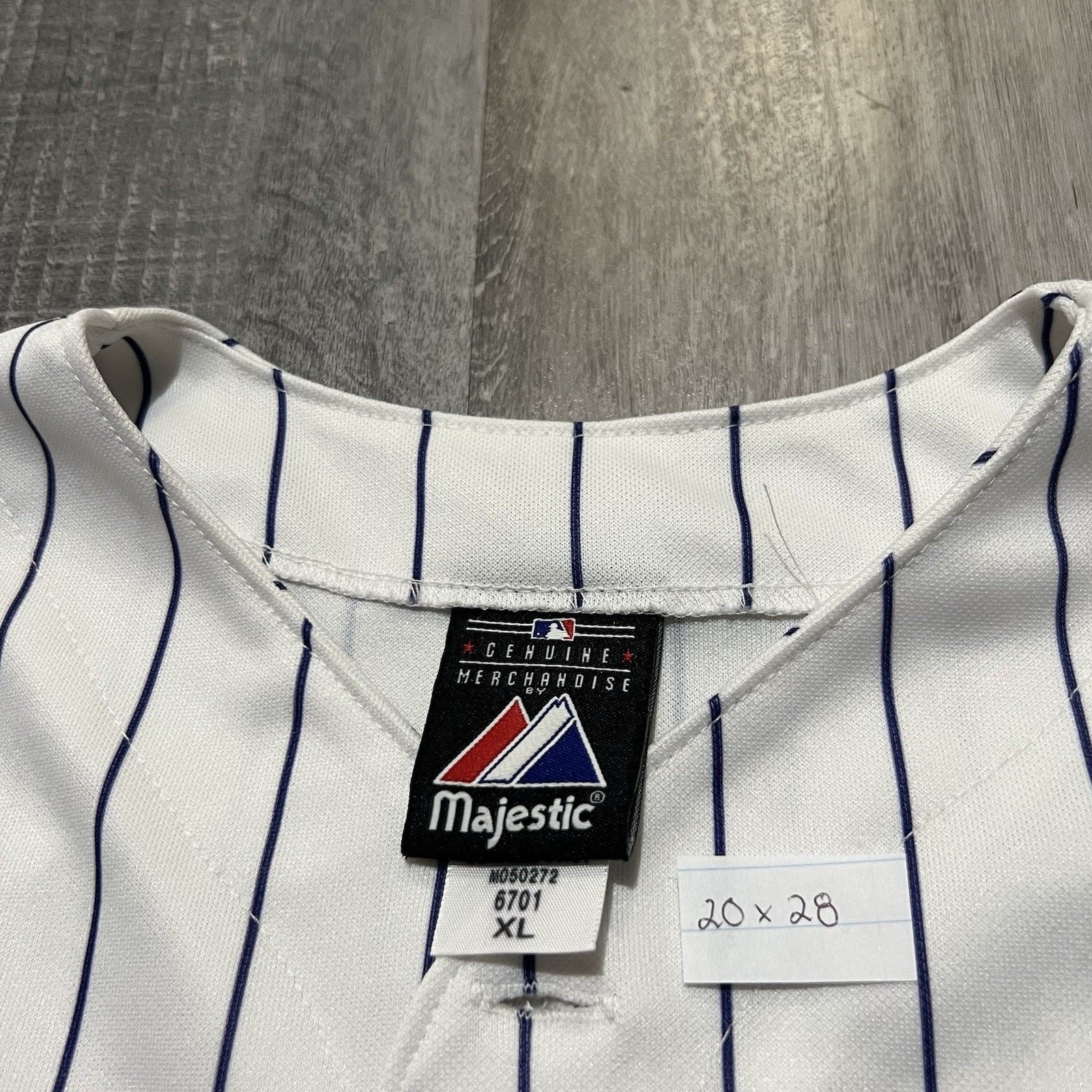 Majestic Colorado Rockies White MLB Baseball Jersey Stewart Pinstripe Size US S / EU 44-46 / 1 - 5 Thumbnail