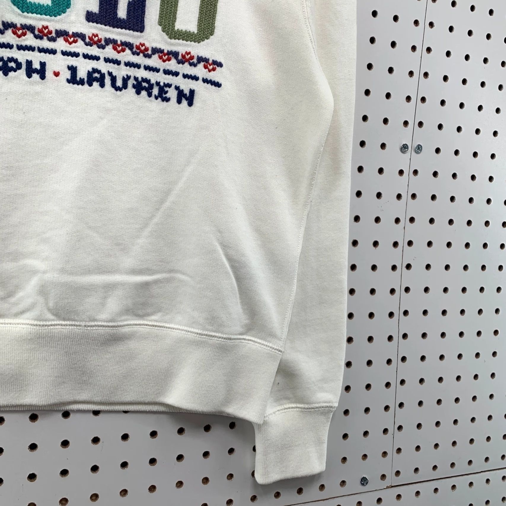 Polo Ralph Lauren Polo Ralph Lauren Sweatshirt Womens Medium Embroidered Spellout Fleece Crewneck Size M / US 6-8 / IT 42-44 - 7 Thumbnail