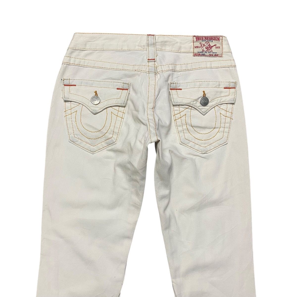 True Religion True Religion Off White Denim Flare Jeans Size 26" / US 2 / IT 38 - 9 Thumbnail