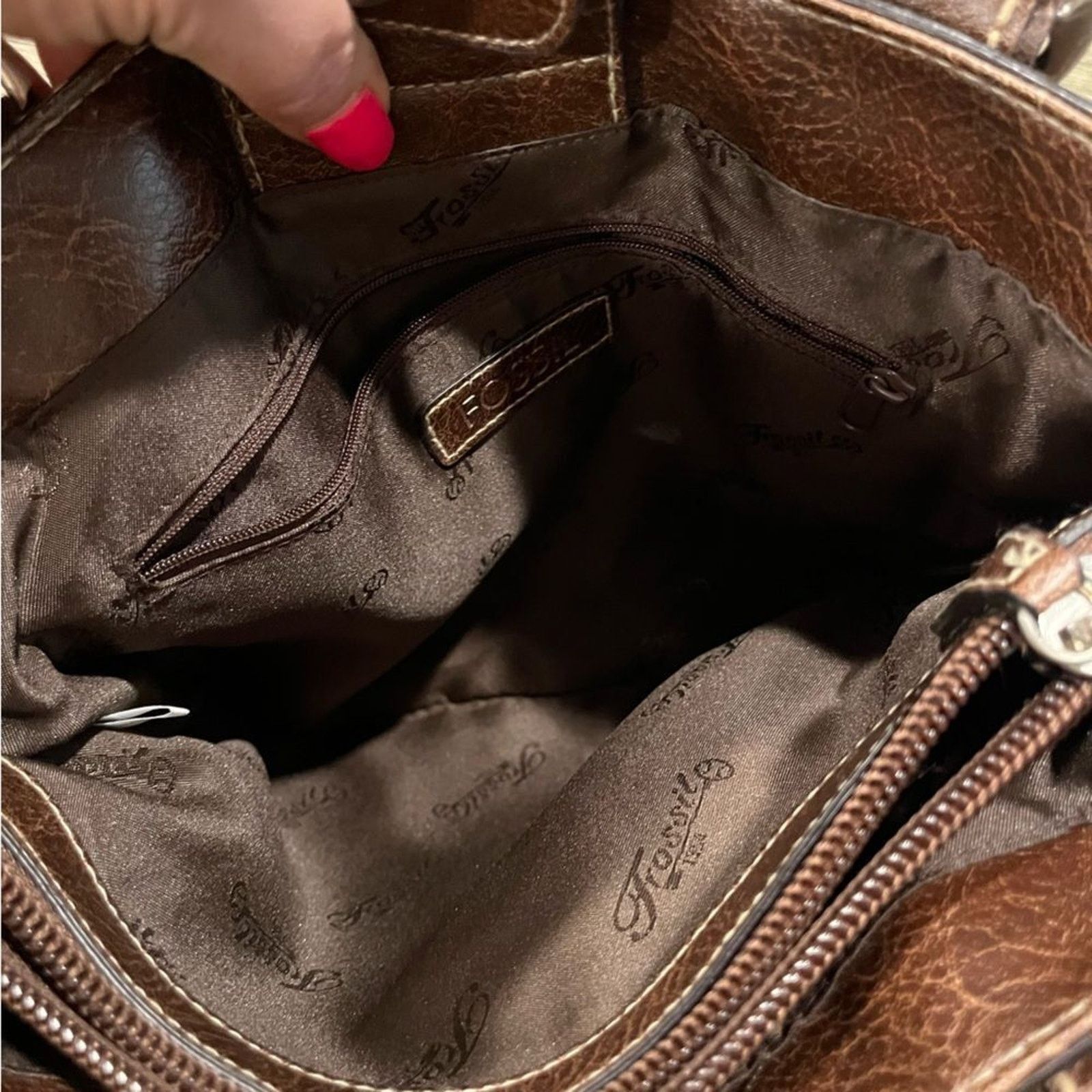 Fossil Fossil Classy Purse Patterned Shoulder Bag Adjustable StrapM Size ONE SIZE - 7 Thumbnail