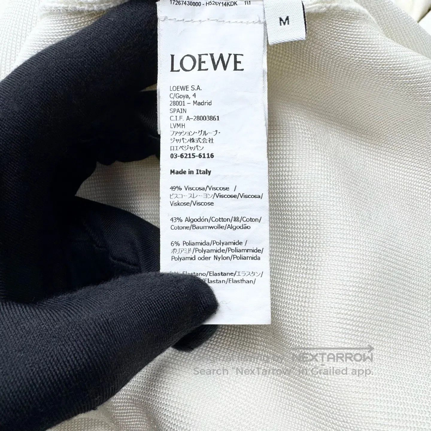 Loewe Loewe SS23 Off-White Intarsia Logo Knit Sweatshirt| Size M / US 6-8 / IT 42-44 - 5 Thumbnail
