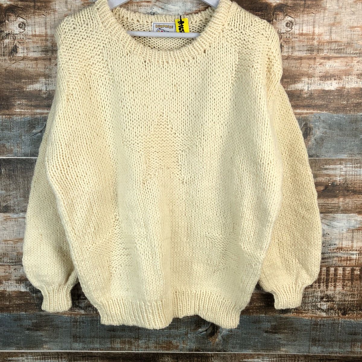 Homespun Knitwear × Japanese Brand Suprite vintage White Knitwear #A1636 Size US M / EU 48-50 / 2 - 3 Thumbnail