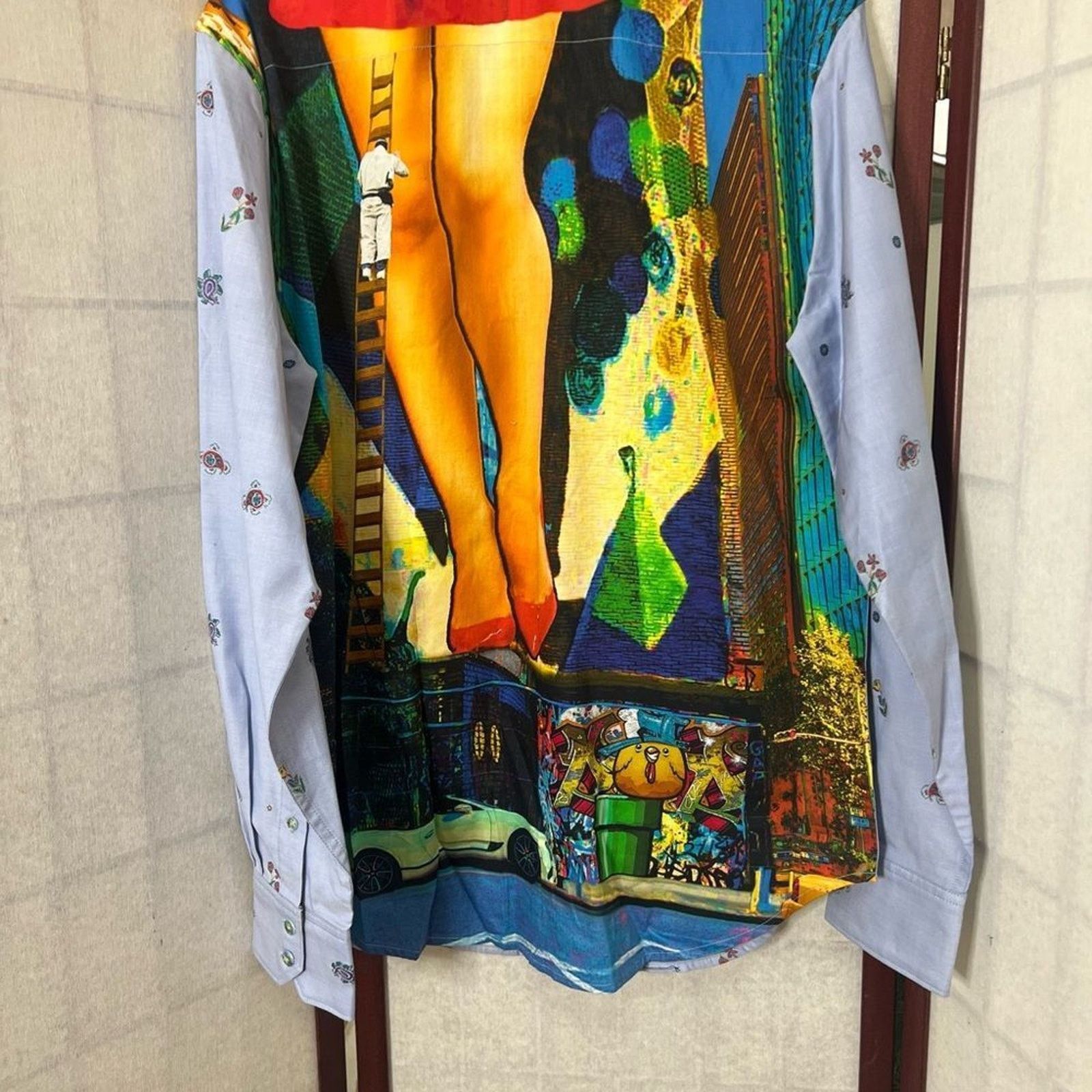 Robert Graham ROBERT GRAHAM NWT MULTI LIMITED EDITION DRESS SHIRT SIZE M‎ Size US M / EU 48-50 / 2 - 8 Thumbnail