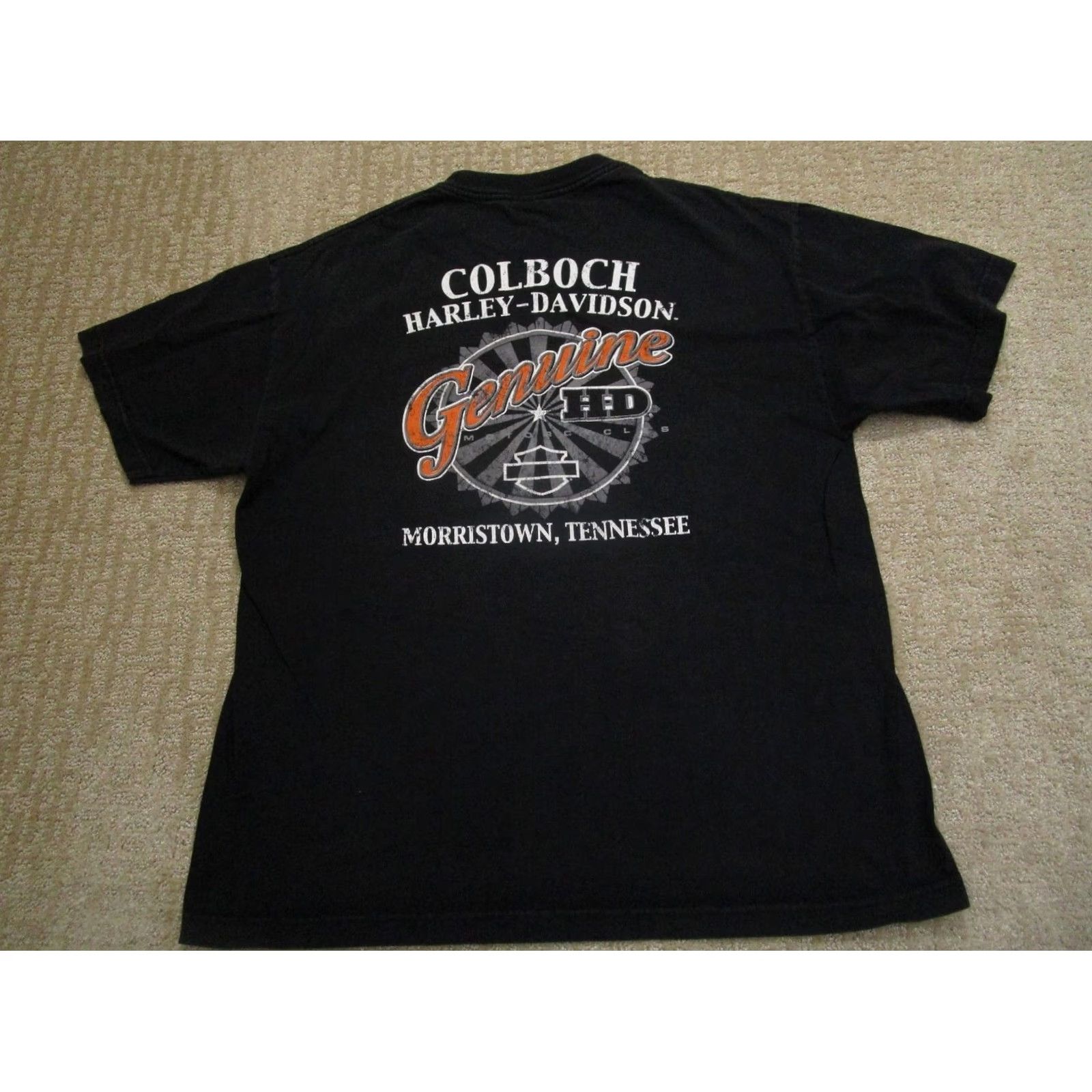 Harley Davidson Harley-Davidson Shirt Men 3XL Black Short Sleeve Las Vegas Dia De Los Muertos T-Shirt Graphic Print Logo Crew Neck All Seasons Fall Summer Winter Men Size US XXL / EU 58 / 5 - 3 Thumbnail