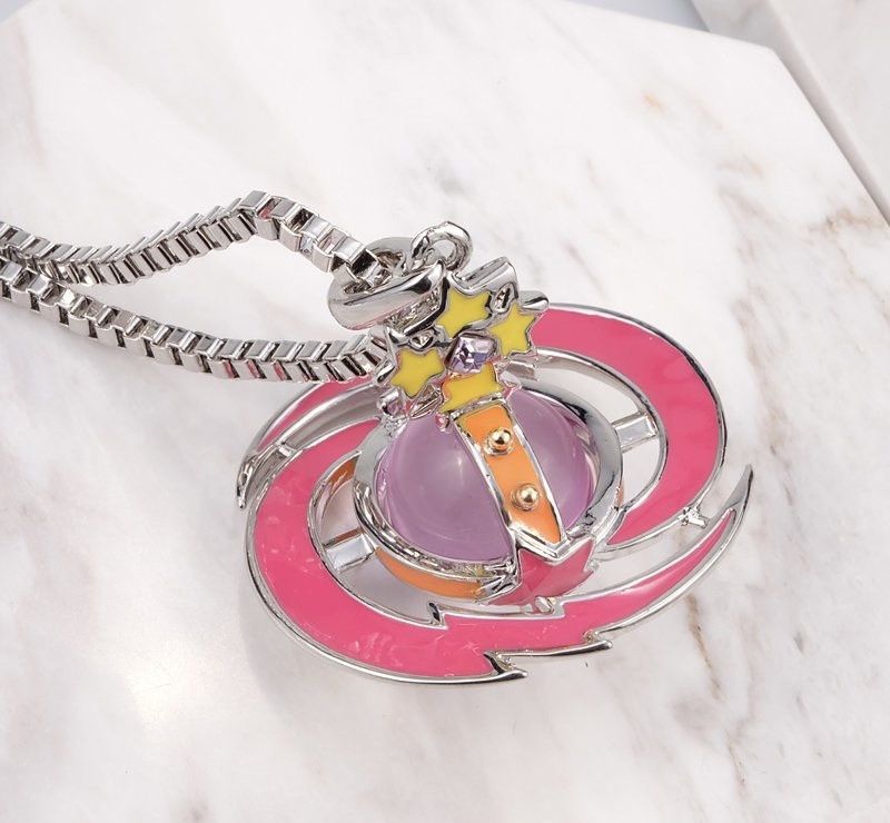 Jewelry Vivienne Westwood Vivienne Westwood Small 3D Pink Orb Shooting Star Pendant Grailed