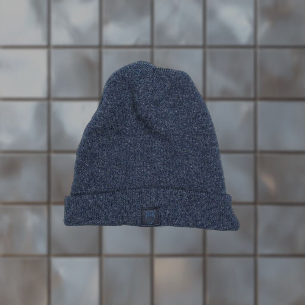 Vintage VINTAGE Knowledge Cotton Apparel Beanie Hat Mens One Size Wool Knit Blue Casual Outdoor Ski Sporting Size ONE SIZE - 1 Thumbnail
