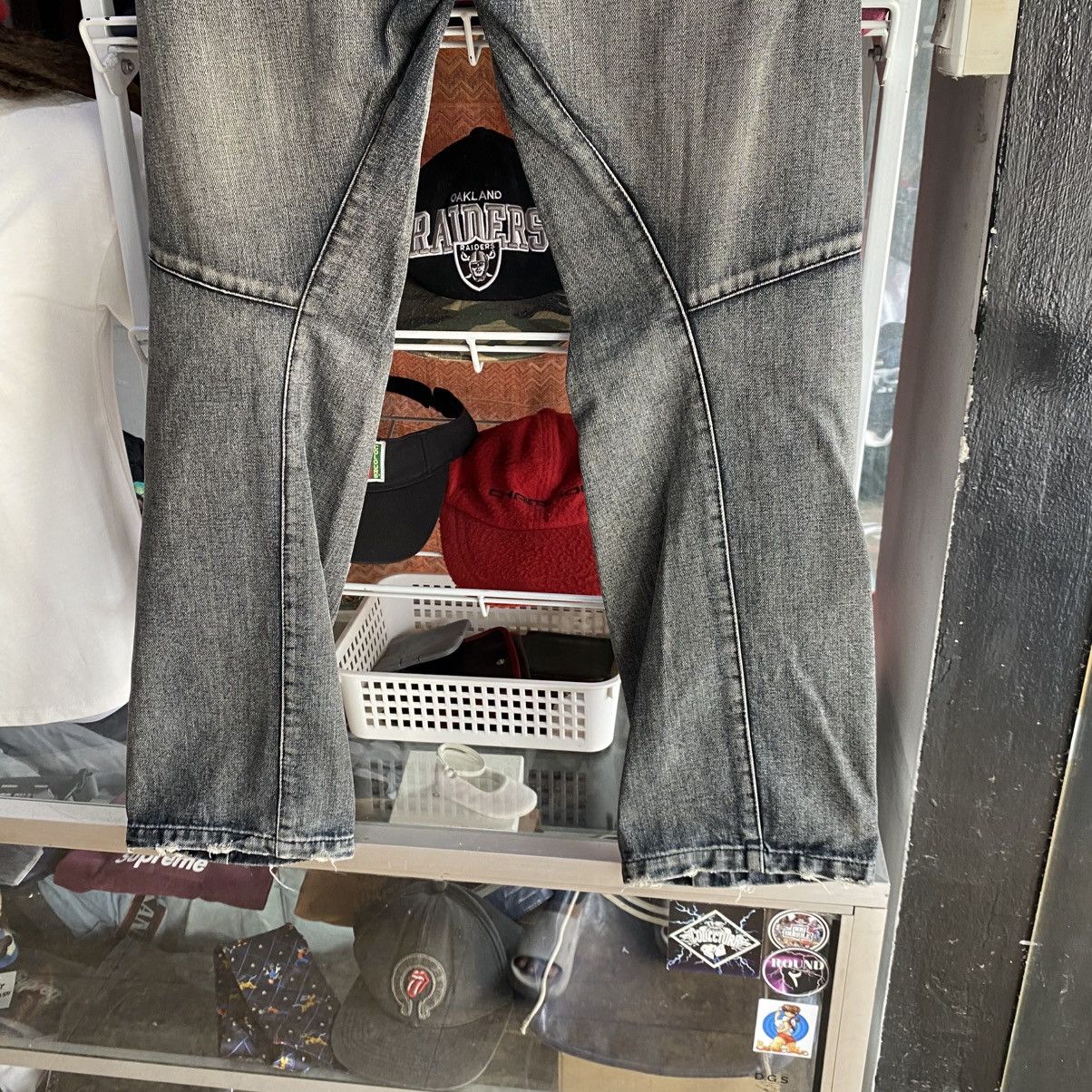 Hysteric Glamour Breathmint Japanese Brand Double Knee Multi-Zip Denim Jeans Size US 33 - 11 Thumbnail