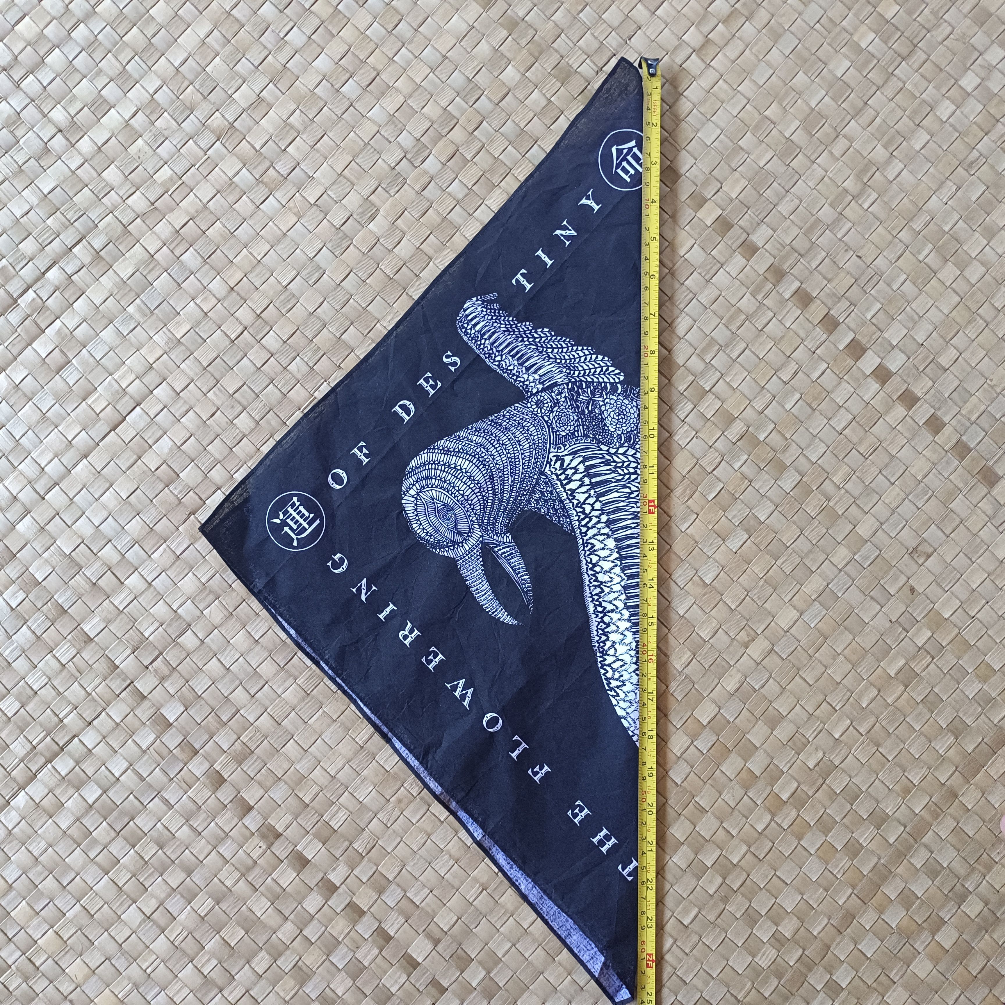 Japanese Brand Handkerchief, scarf, bandana printed the back horn Size ONE SIZE - 3 Thumbnail