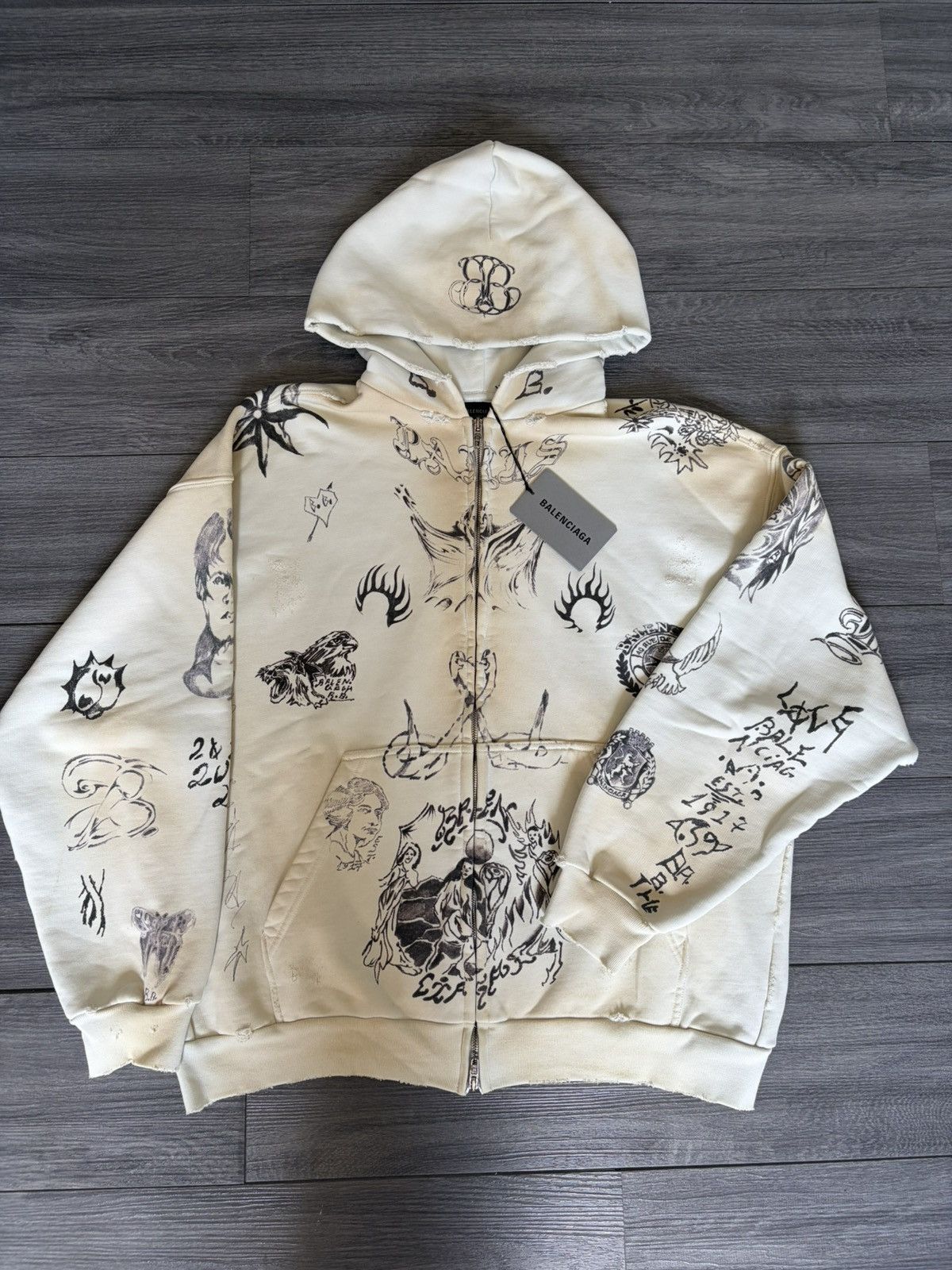 Balenciaga Balenciaga Tattoo Baggy TAT DS Size US XS / EU 42 / 0 - 1 Thumbnail