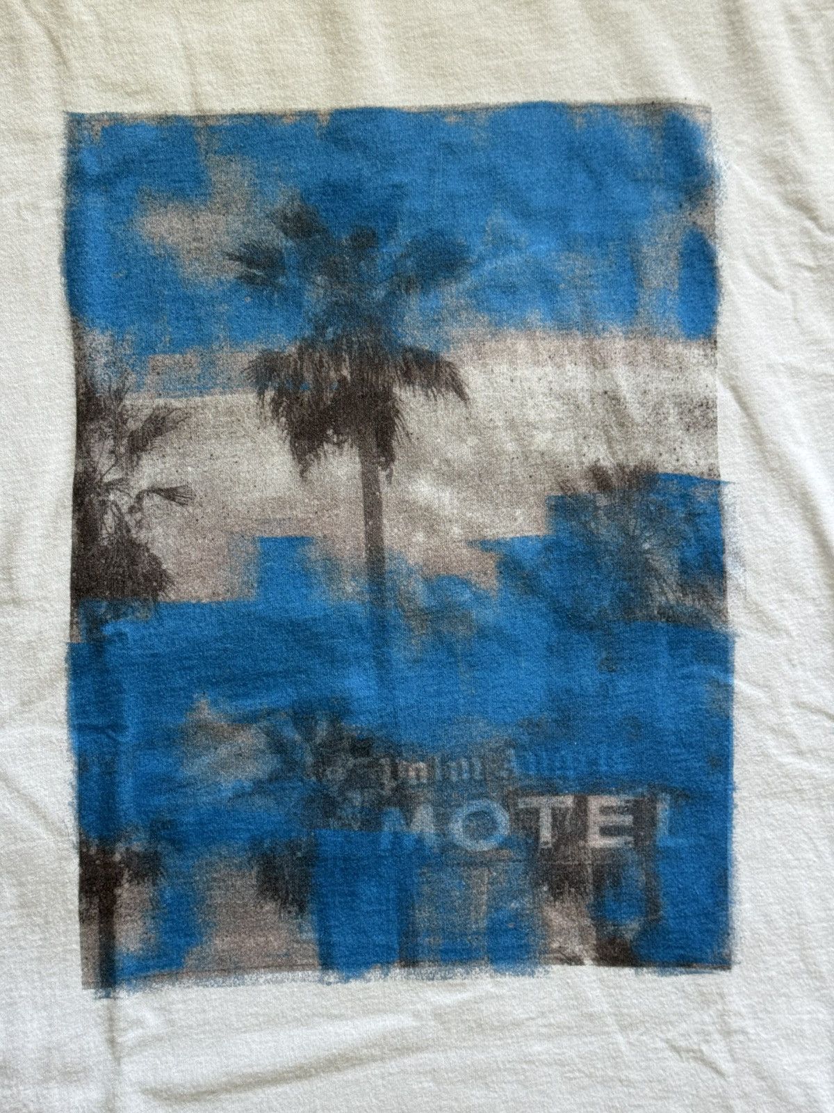 Palm Angels Palm Angels Graphic Motel White Tshirt Size US M / EU 48-50 / 2 - 3 Thumbnail