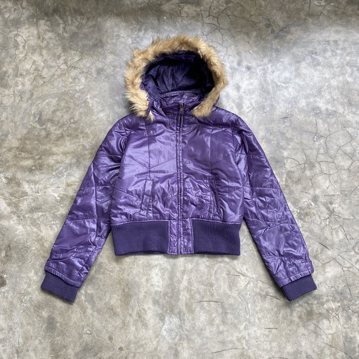 If Six Was Nine 2000s Blue Strive Purpel Vkei Style Fur Hoodie Jacket Size US M / EU 48-50 / 2 - 1 Thumbnail