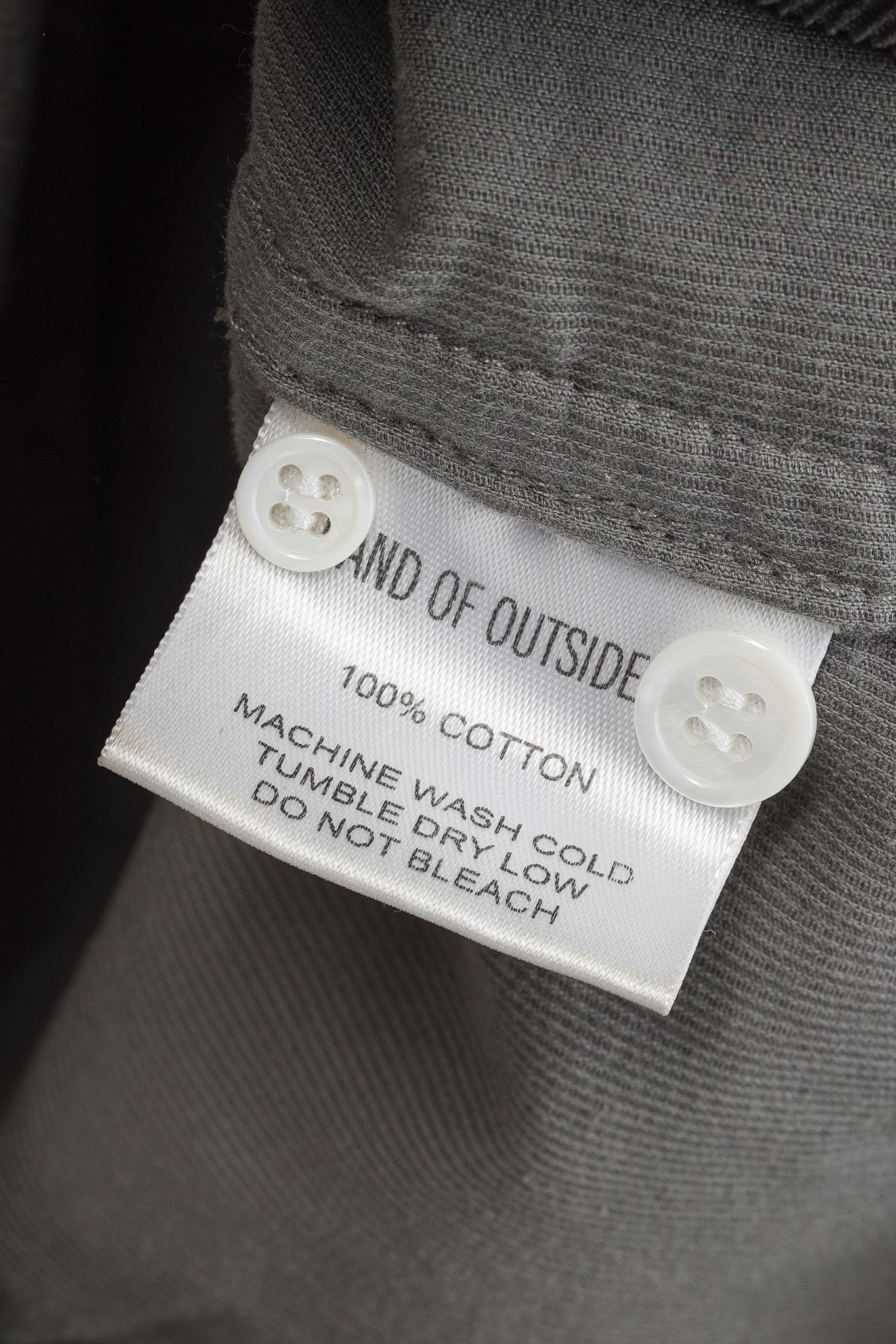 Band Of Outsiders Band of Outsiders Grey Corduroy Button-Up Shirt Size US S / EU 44-46 / 1 - 8 Thumbnail