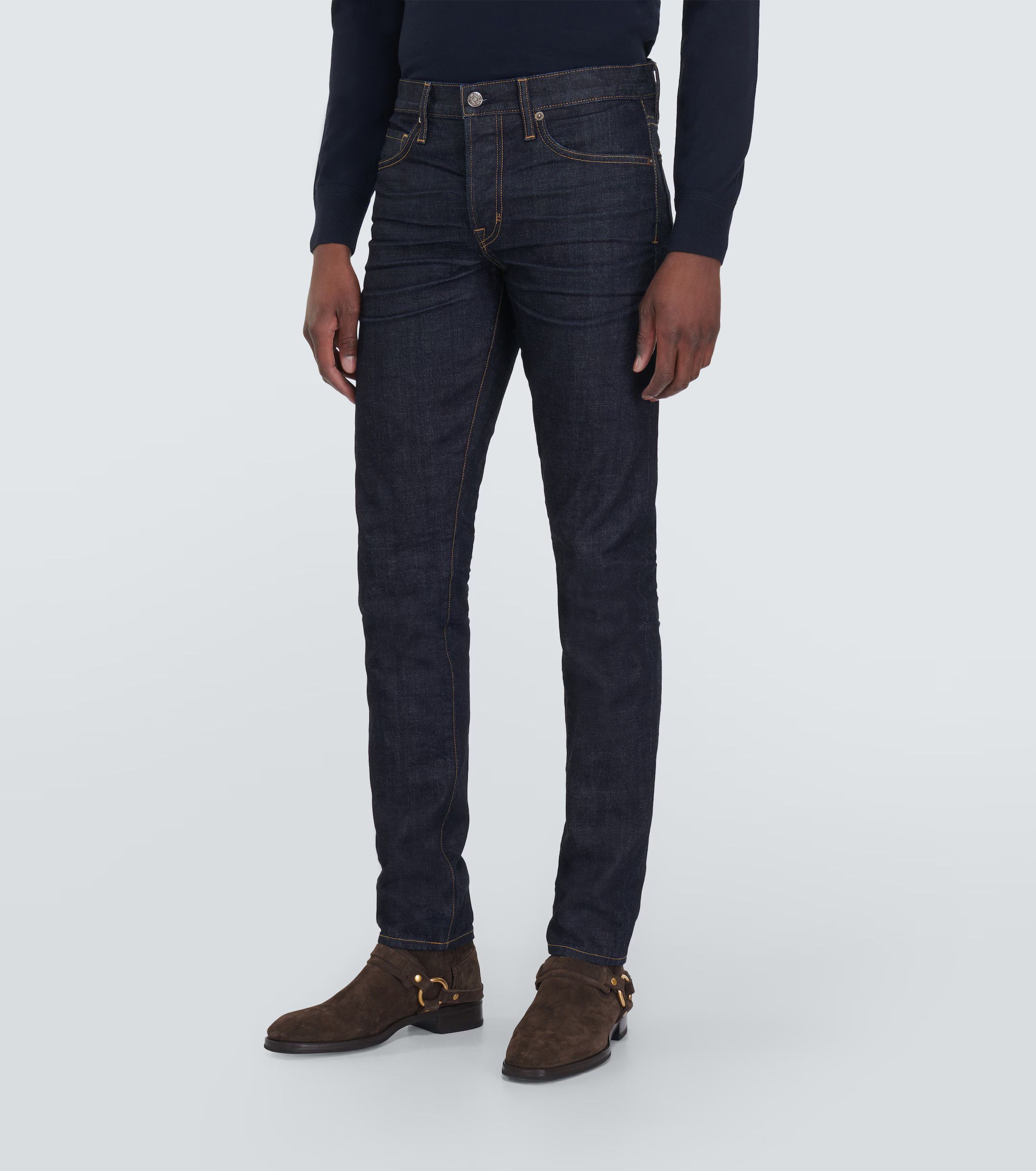 Tom Ford Best Dressed RARE $2,150 w/Tax TOM FORD Suede Harness Boots Size US 10.5 / EU 43-44 - 19 Thumbnail
