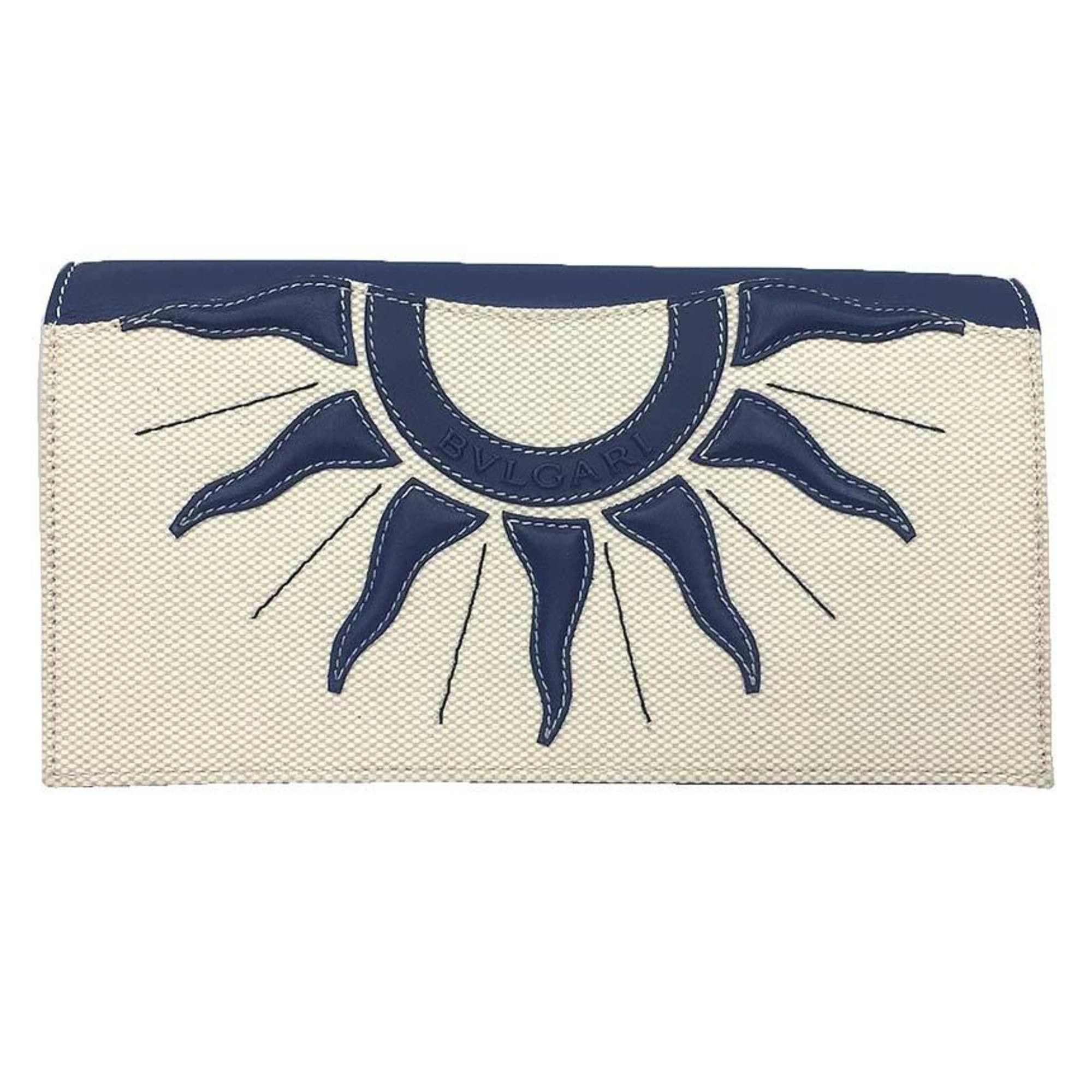 Bvlgari BVLGARI MAN BI-FOLD LONG WALLET 283811 BLUE | Grailed display picture 1