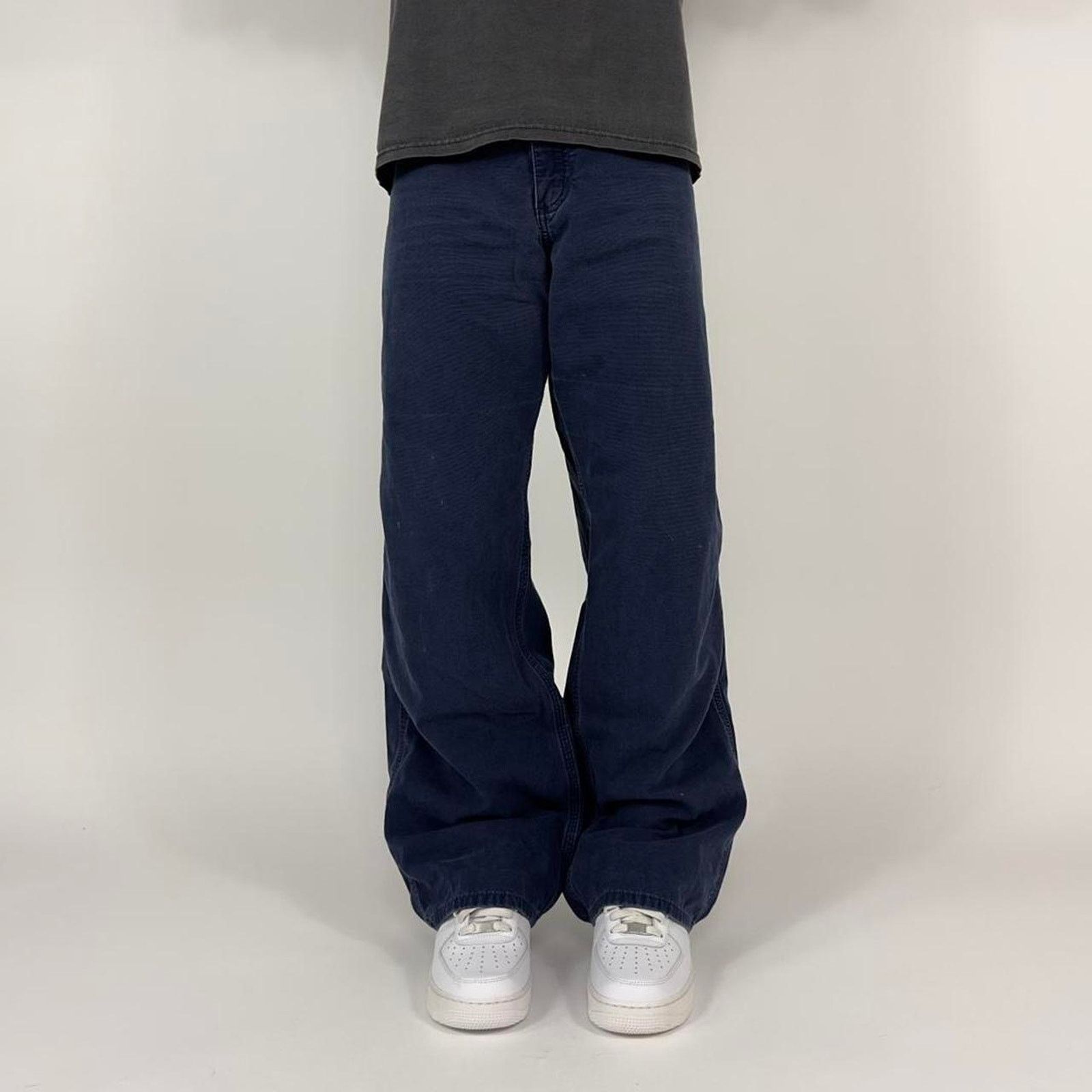 Carhartt Baggy Y2K Carhartt Dungaree Faded Blue Carpenter Pants Size US 44 / EU 60 - 2 Thumbnail