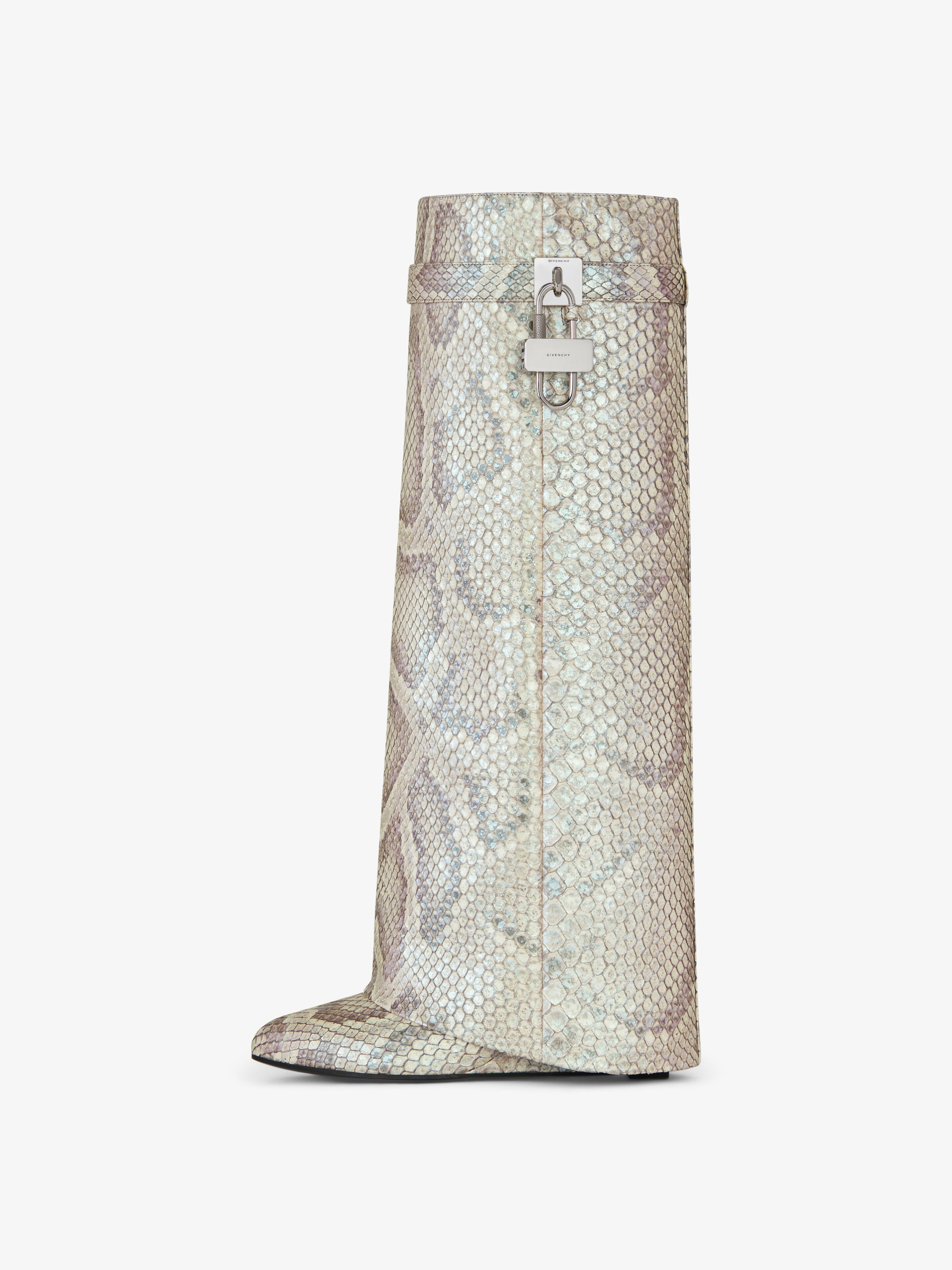Givenchy o1srvl11e0525 Shark Lock Pant Boots 90mm in Natural Beige Size US 9 / IT 39 - 4 Thumbnail