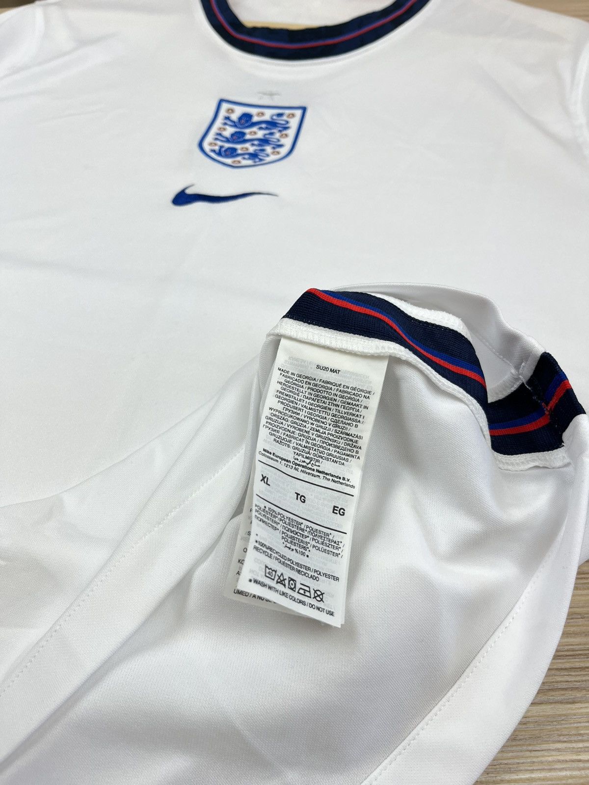 Nike × Vintage ENGLAND NIKE 2020 EURO FOOTBALL HOME JERSEY Size US XL / EU 56 / 4 - 7 Thumbnail