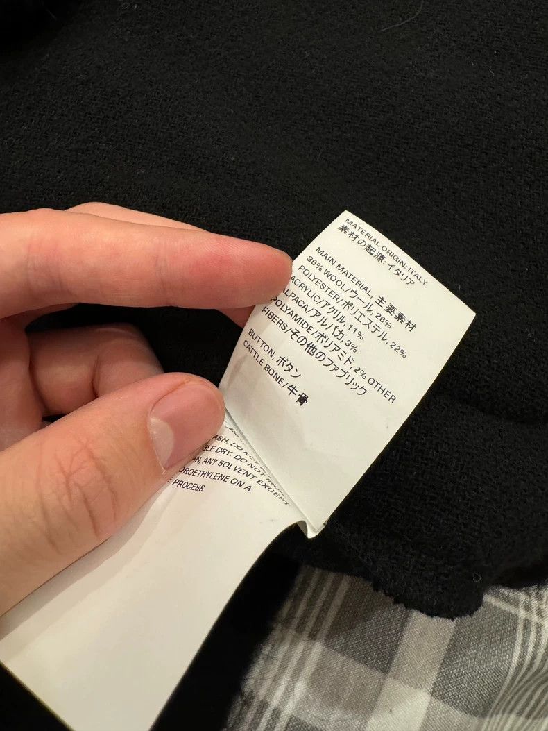 Our Legacy our legacy size 50 Black wool cardigan tweed coat 2502-Nex Size US M / EU 48-50 / 2 - 6 Thumbnail