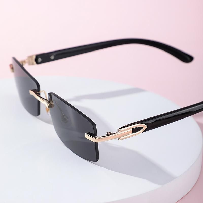 Vintage Rimless Square Sunglasses Size ONE SIZE - 2 Thumbnail