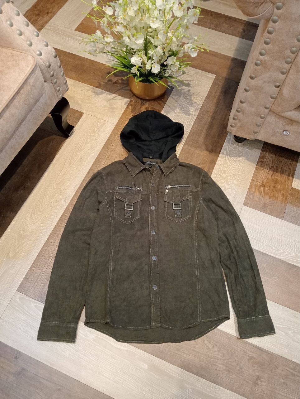 In The Attic IN THE ATTIC HOMME JAPAN 2 WAY BUTTON SHIRT Size US L / EU 52-54 / 3 - 2 Thumbnail