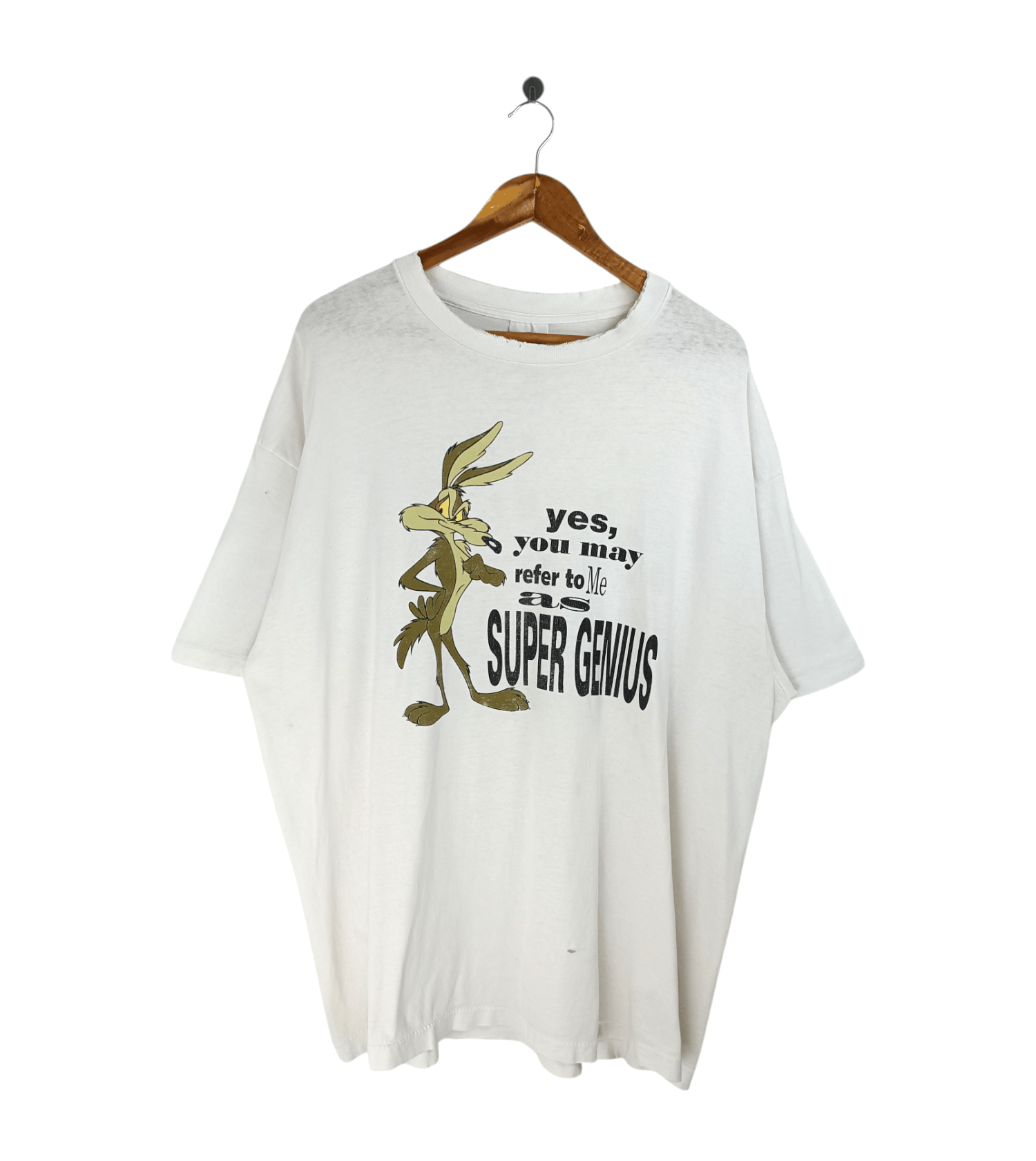Cartoon Network THRASHED FADED VINTAGE 1991 WILE E. COYOTE ROAD RUNNER Size US XXL / EU 58 / 5 - 1 Thumbnail