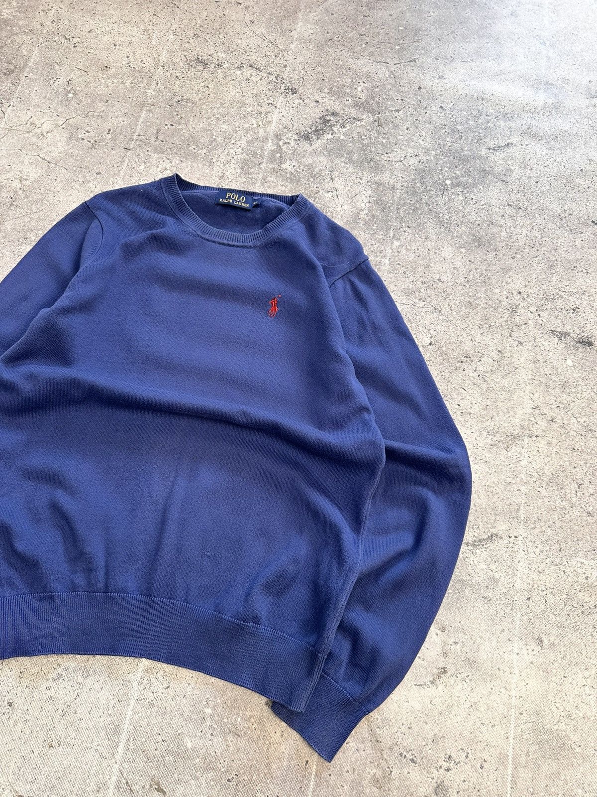 Polo Ralph Lauren × Ralph Lauren SALE💣💣 Polo Ralph Lauren Cable Knit wool blue sweater Size US M / EU 48-50 / 2 - 6 Thumbnail