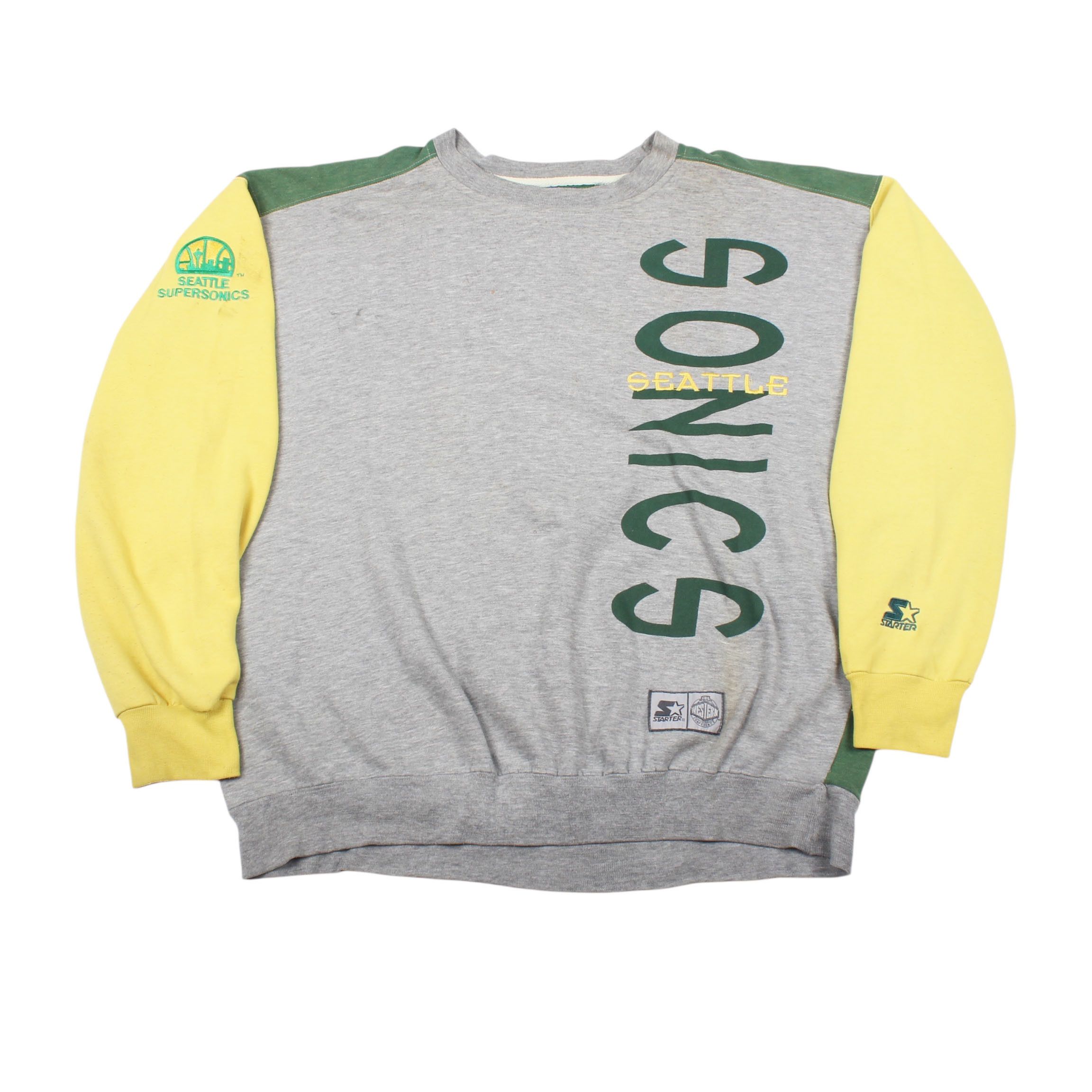 Starter Seattle Supersonics Sweatshirt by Starter 90s NBA Crewneck Size US XL / EU 56 / 4 - 5 Thumbnail