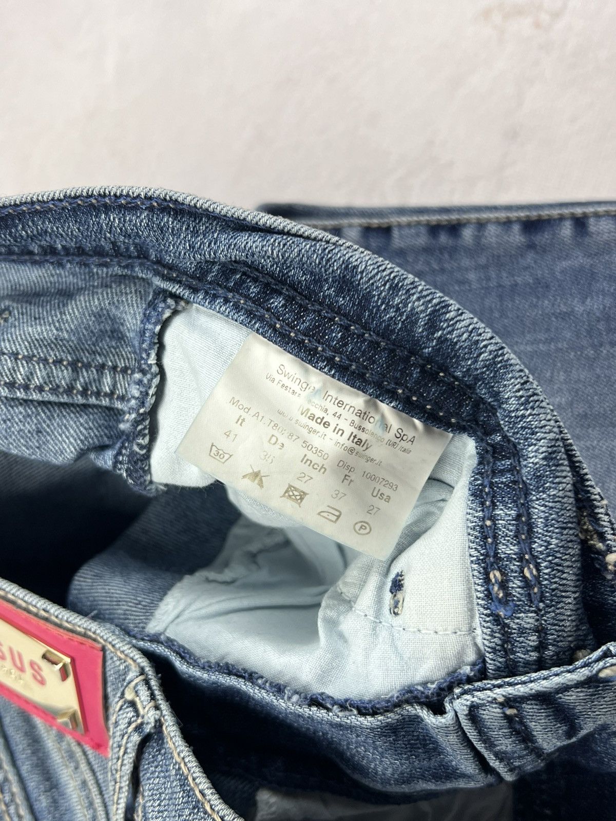 Le Grande Bleu (L.G.B.) × Versace × Vintage Japanese Luxury Denim Versace Vintage Y2k Classic Style Size 27" / US 4 / IT 40 - 9 Thumbnail