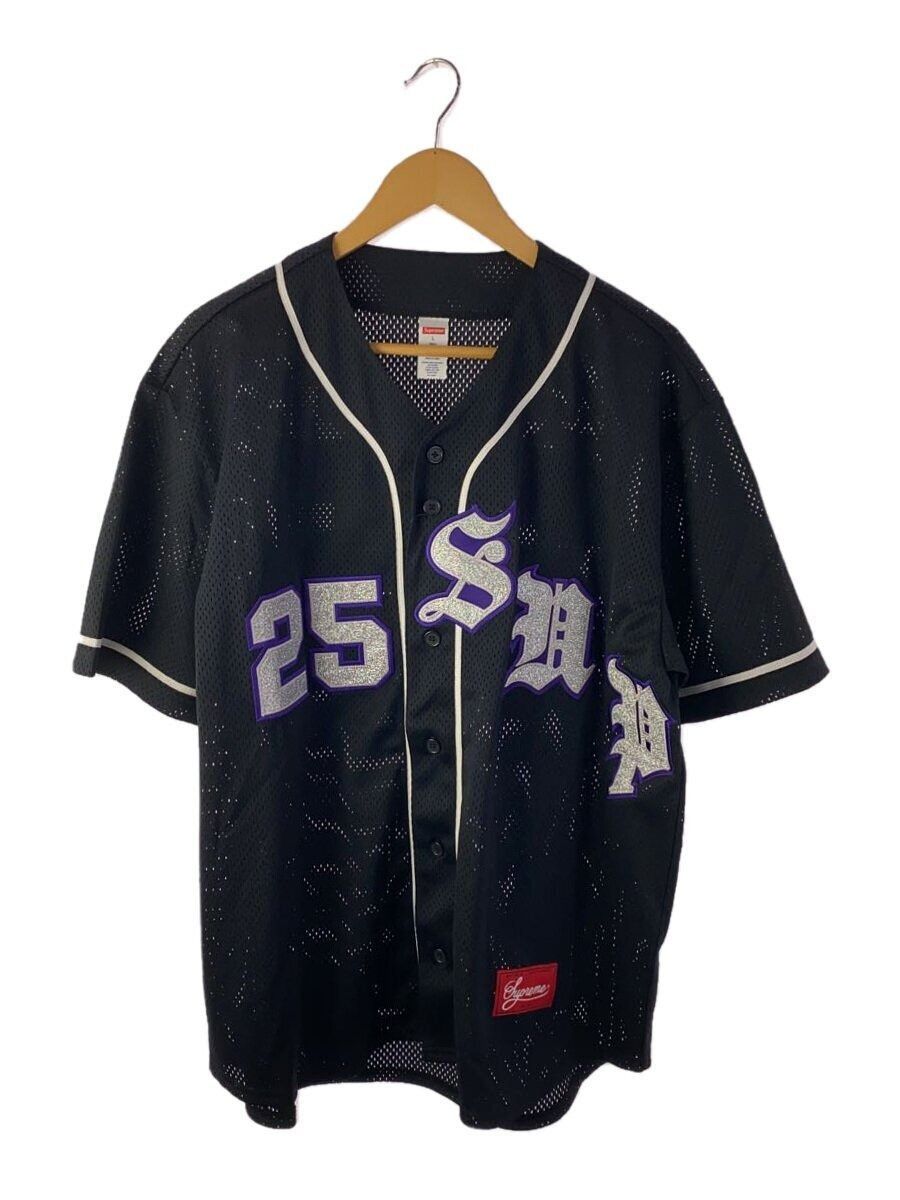 Supreme Supreme Old English Baseball Jersey Black Size L Size US L / EU 52-54 / 3 - 1 Thumbnail