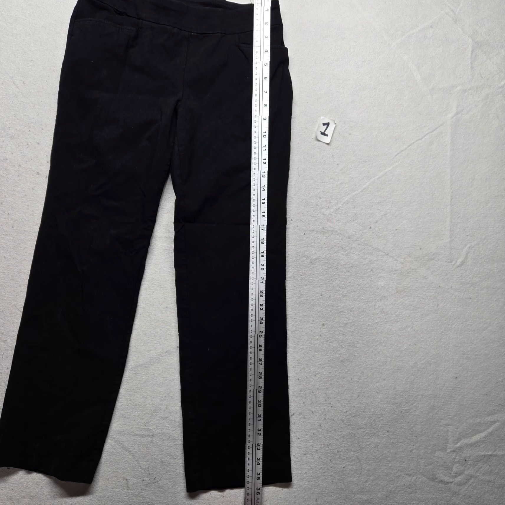 Vintage Time And Tru Pants Dress Pants Elastic Waist Black Adult Womens PM Petite Medium 30in Inseam 28in Womens Pants Size 32" / US 10 / IT 46 - 5 Thumbnail