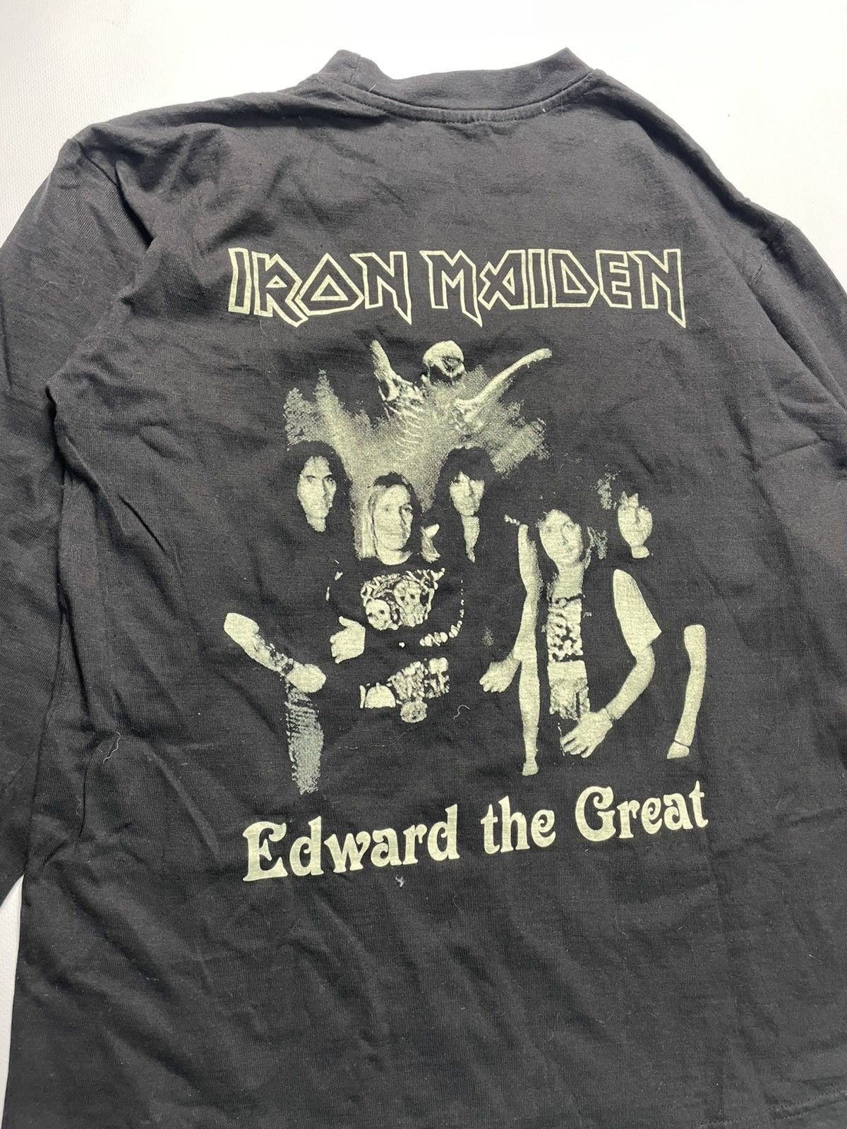 Iron Maiden 00s Vintage Iron Maiden Edward The Great 2002 Band T-Shirt Size US M / EU 48-50 / 2 - 5 Thumbnail