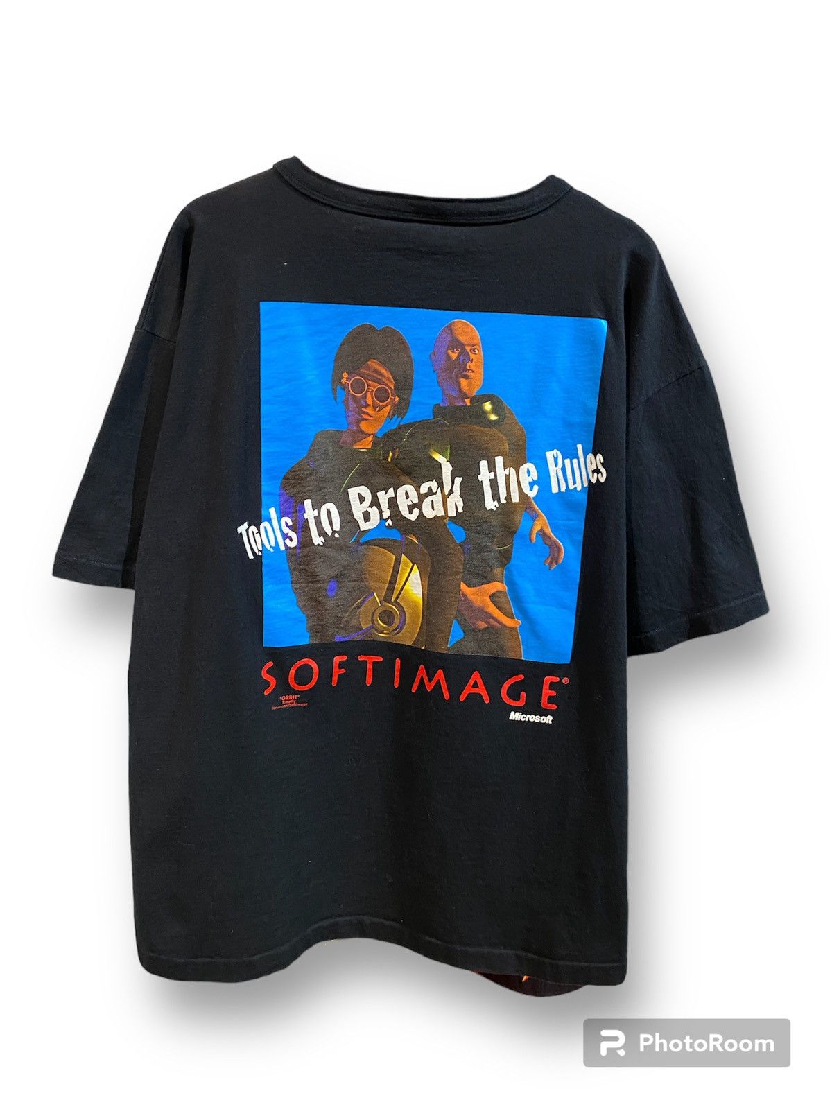 VTG 90s BILL GATES MICROSOFT TOOLS TO BREAK THE RULES TEE