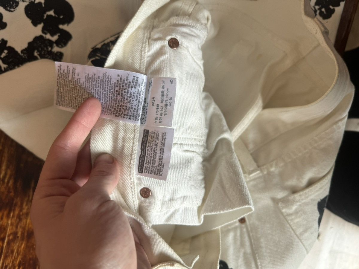 DENIM TEARS × Levi's The Cotton Wreath Jeans White 2022 Size US 34 / EU 50 - 7 Thumbnail