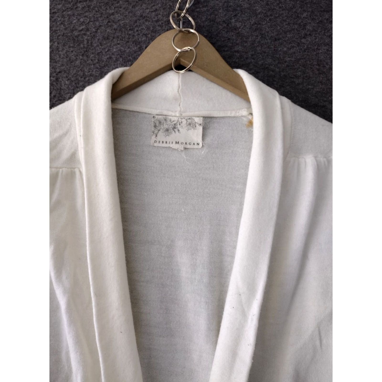 Vintage BBIEM ORGAN Women's Long Sleeve Cardigan Sweater Ivory Pockets S Vintage No Size S / US 4 / IT 40 - 3 Thumbnail