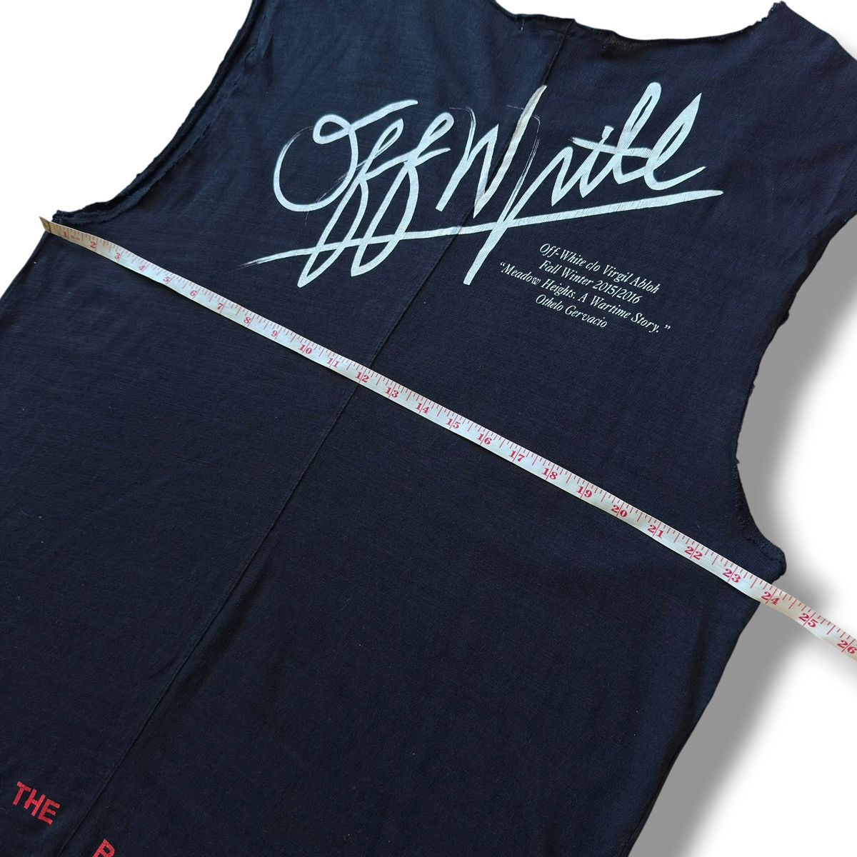 Off-White FW15 Off-White D.O.A Distressed Tshirt Size US L / EU 52-54 / 3 - 16 Thumbnail