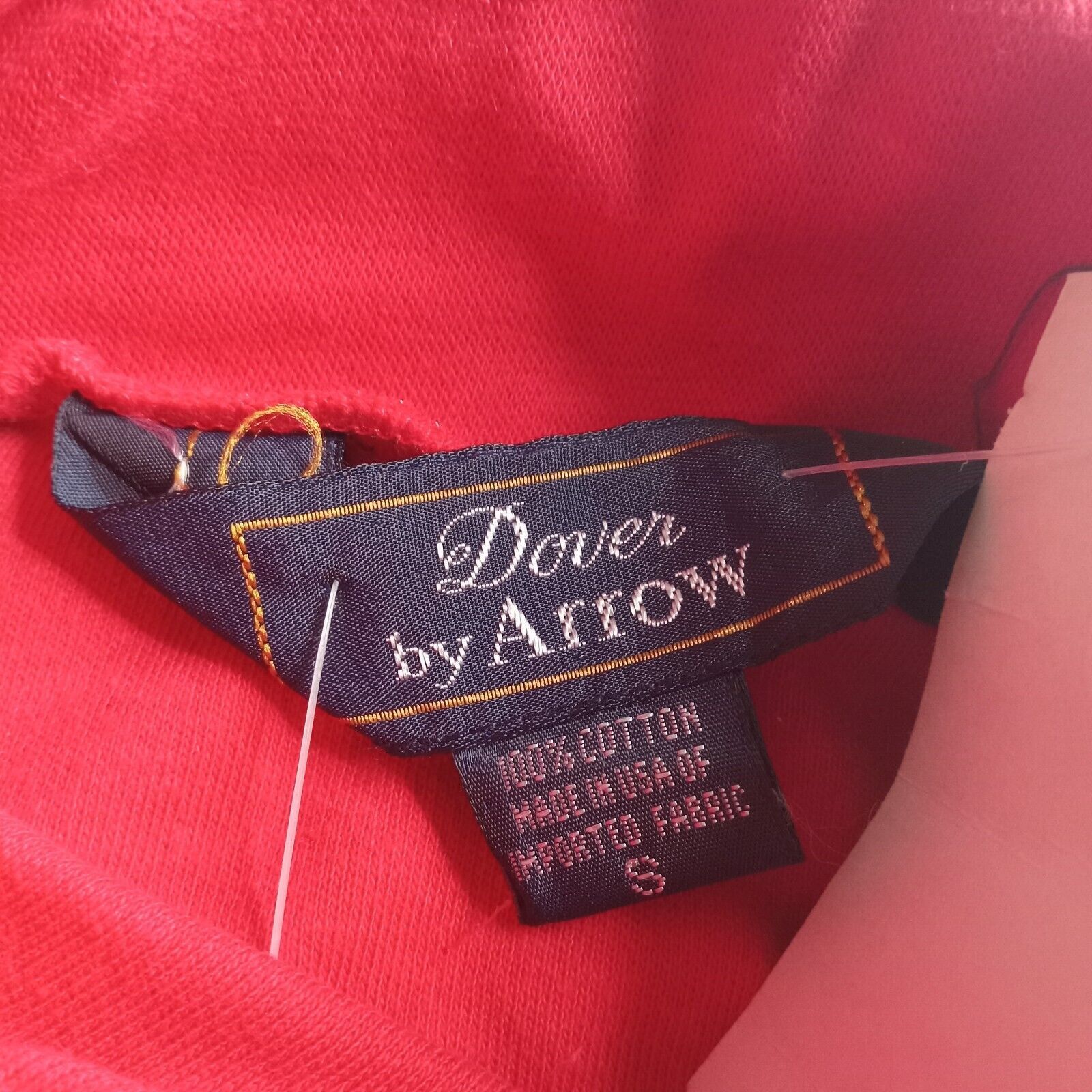 Arrow Vintage Dover By Arrow Turtleneck Top Men's S Red Cotton Size US M / EU 48-50 / 2 - 4 Thumbnail
