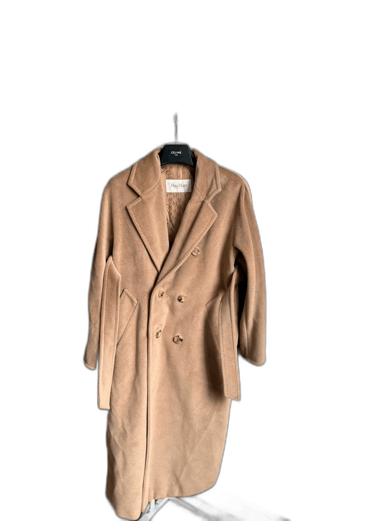 Max Mara Maxmara Beige Double-Breasted Coat Size S / US 4 / IT 40 - 1 Thumbnail