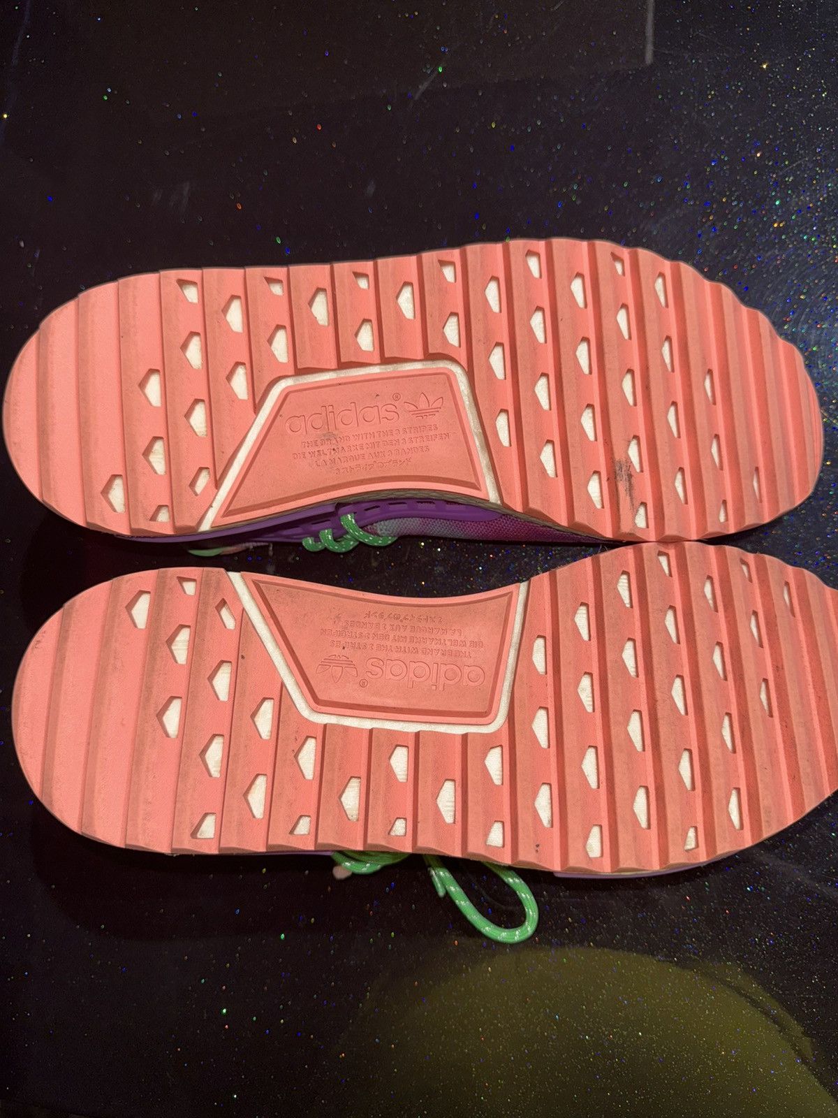 Adidas × Pharrell Pharrell x Adidas NMD Human Race Trail ‘Holi Festival’ Size US 12 / EU 45 - 5 Thumbnail